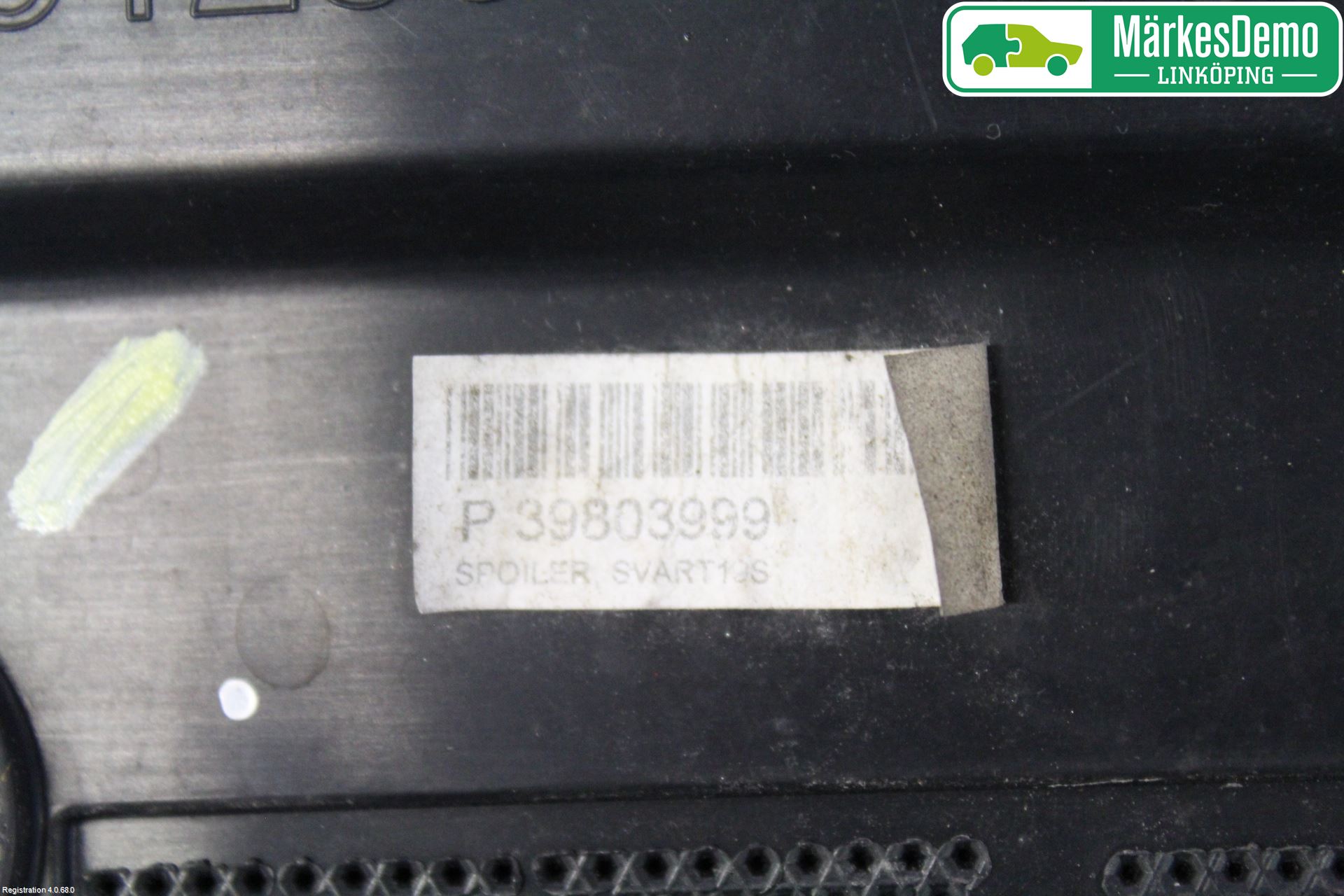 Volvo V60 11-13 Spoiler Baklucka