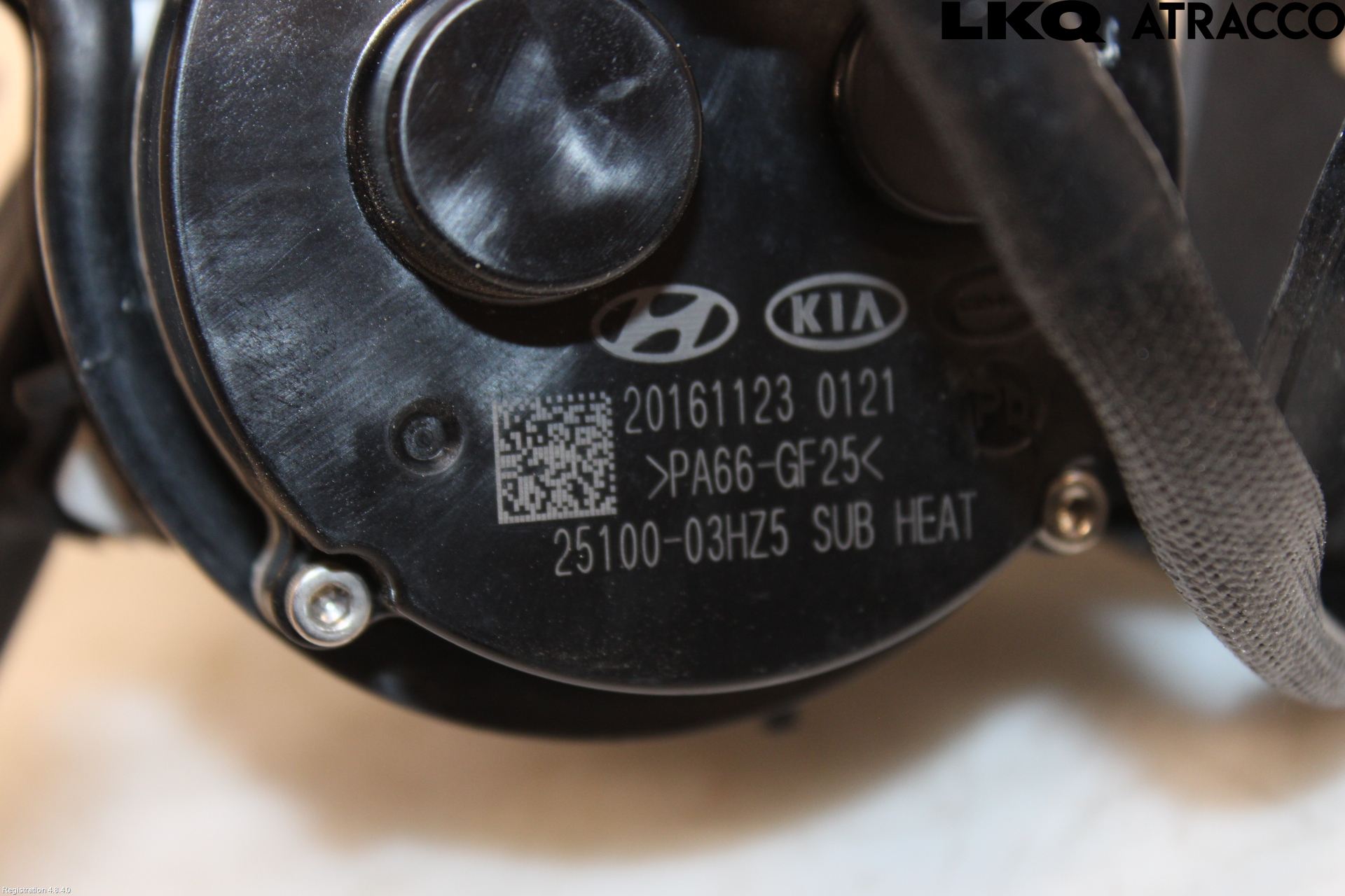Kia NIRO (DE) 17-22 Värme Cirkulationspump
