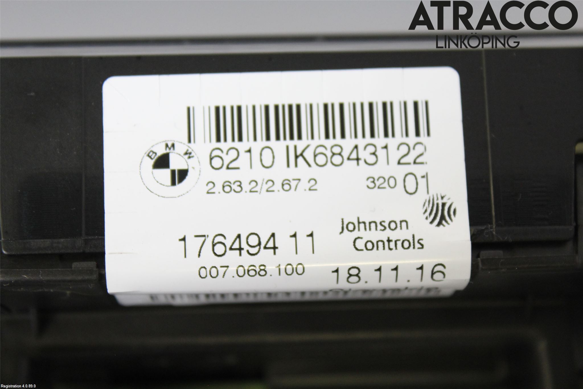 BMW 3 F30/F31/F80 12-19 Instrument Komb