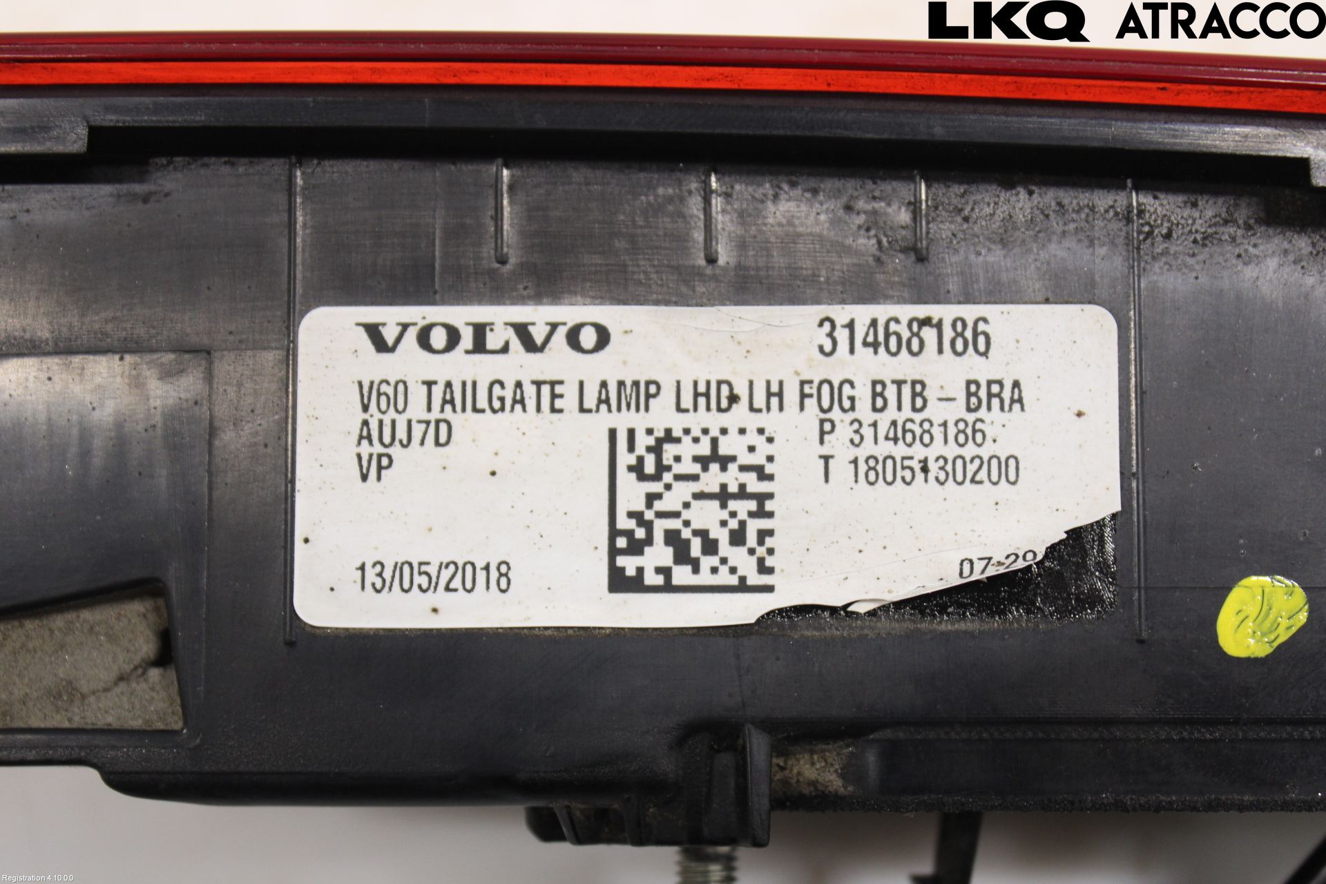 Volvo V60 19- Bakljus Lucka Vä