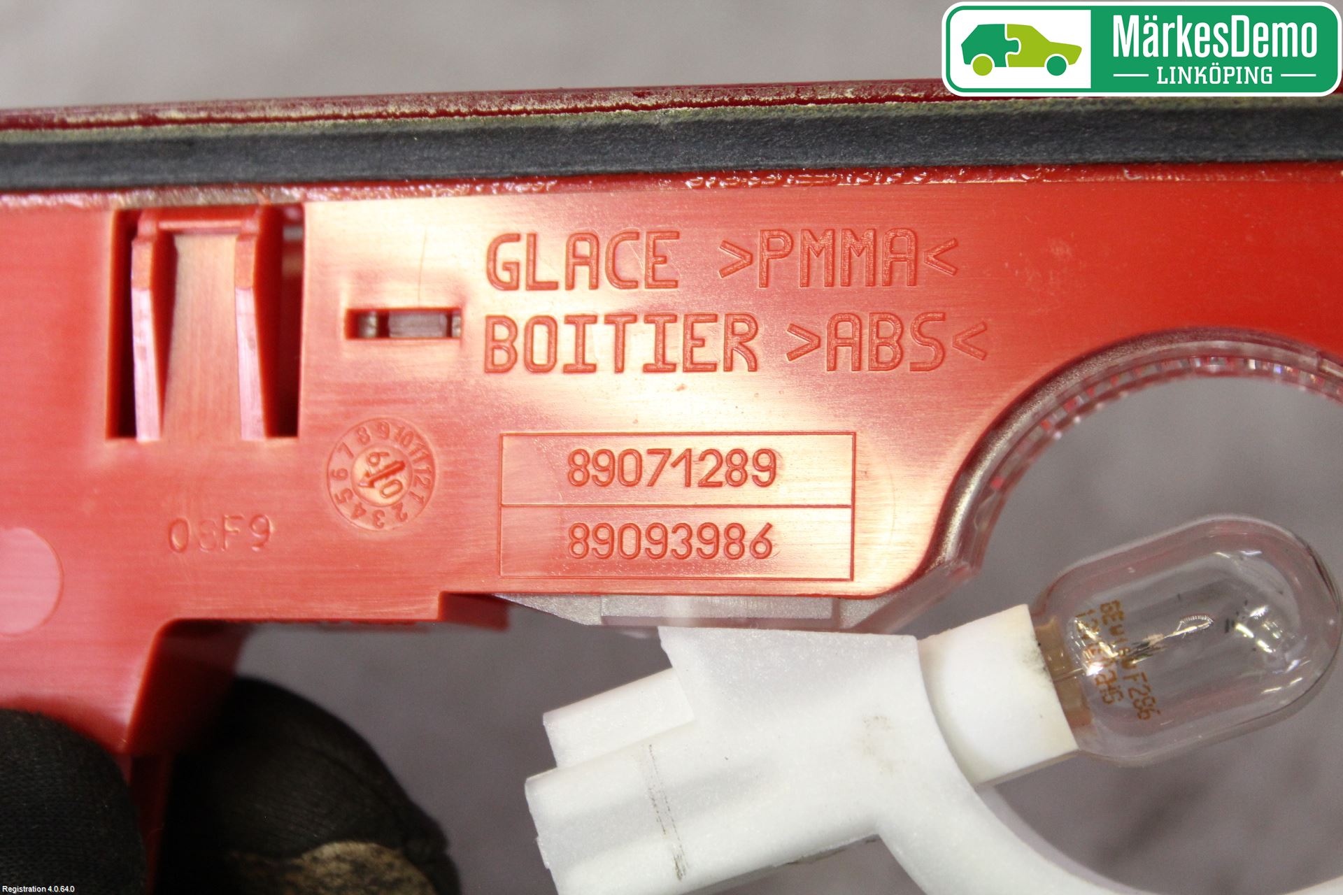 Peugeot PARTNER 08-15 Bromsljus Bakruta