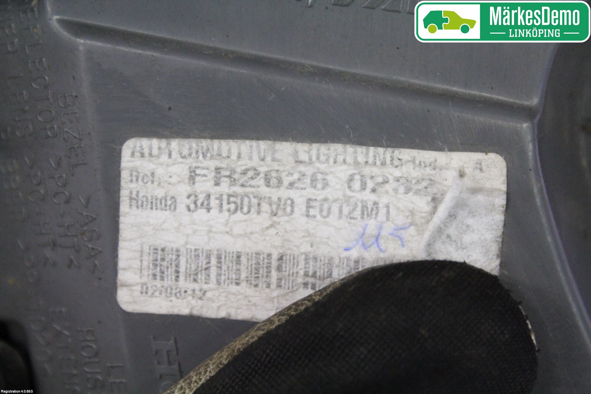Honda CIVIC 12-16 Bakljus Lucka Hö