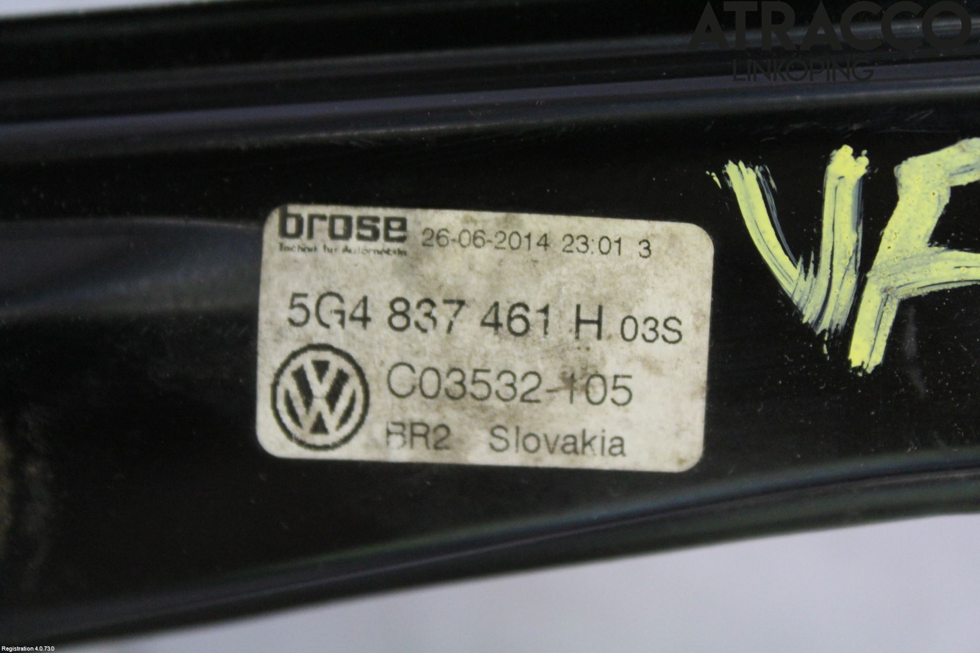 Volkswagen VW GOLF / E-GOLF VII 13-20 Fönsterhissmekanism