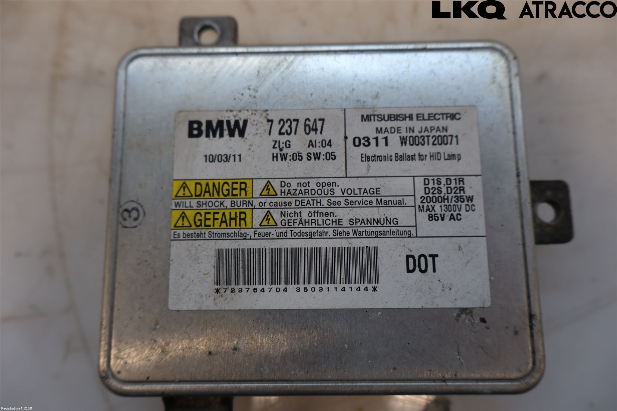 BMW 3 E90/91 SED/TOU 05-12 Styrenhet Strålkastare