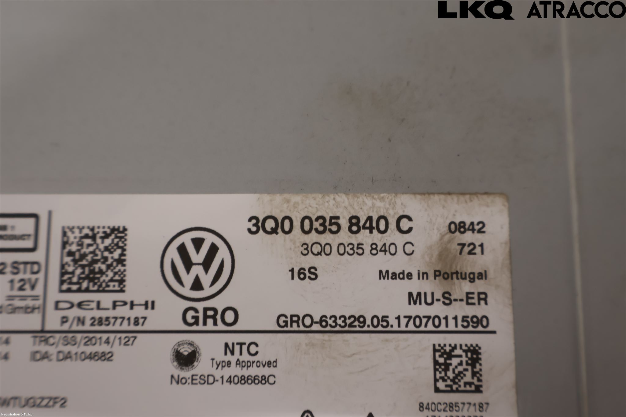 Volkswagen VW PASSAT 15-19 Cd Radio - Multimediapanel