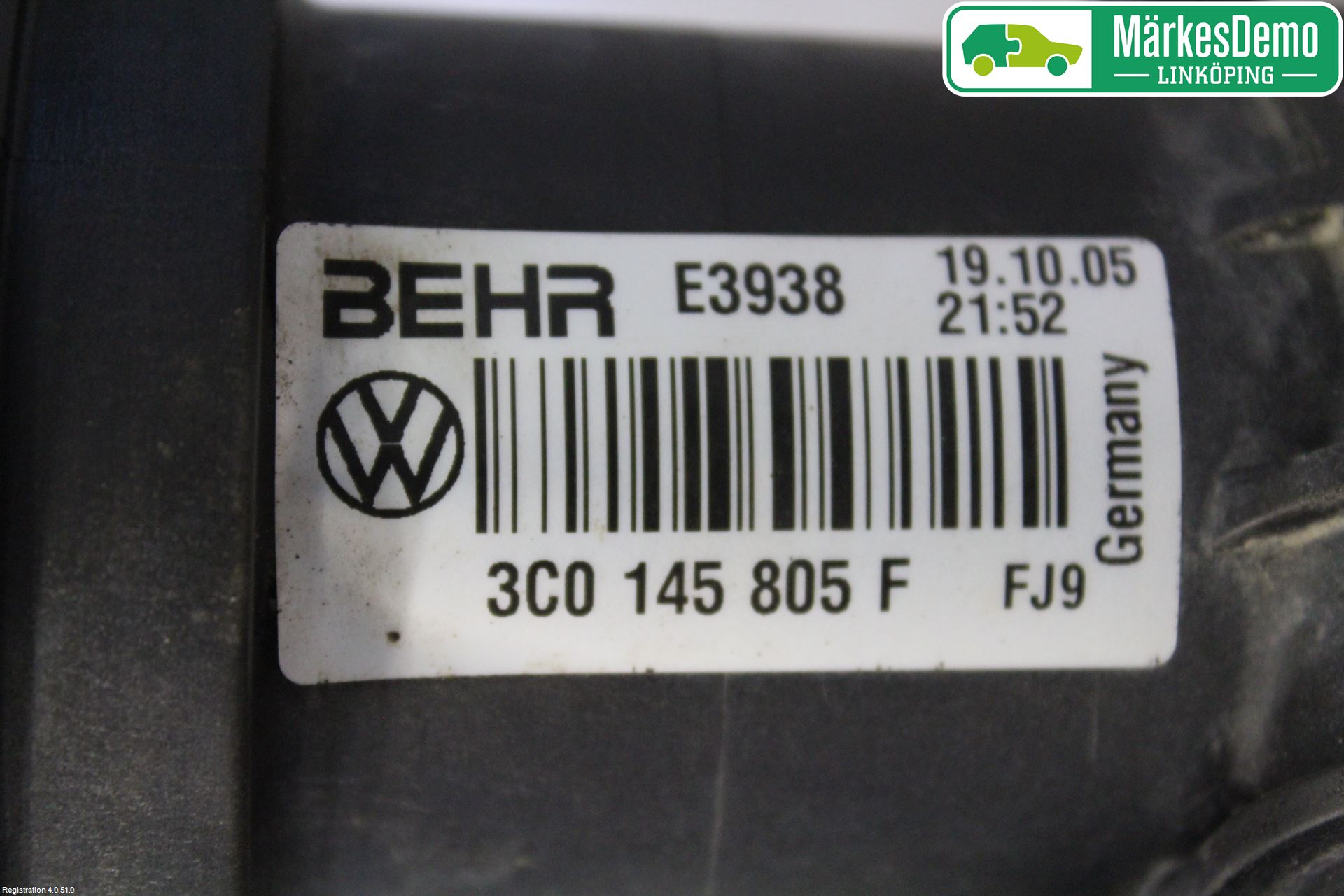 Volkswagen VW PASSAT 05-11 Laddluft-Intercooler Kyl