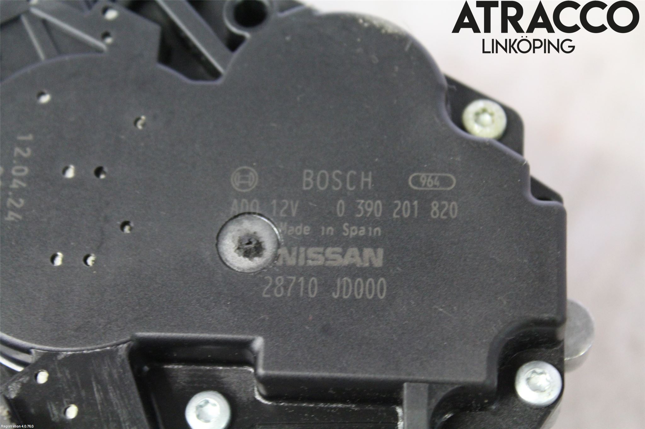 Nissan QASHQAI 10-14 Torkarmotor Baklucka