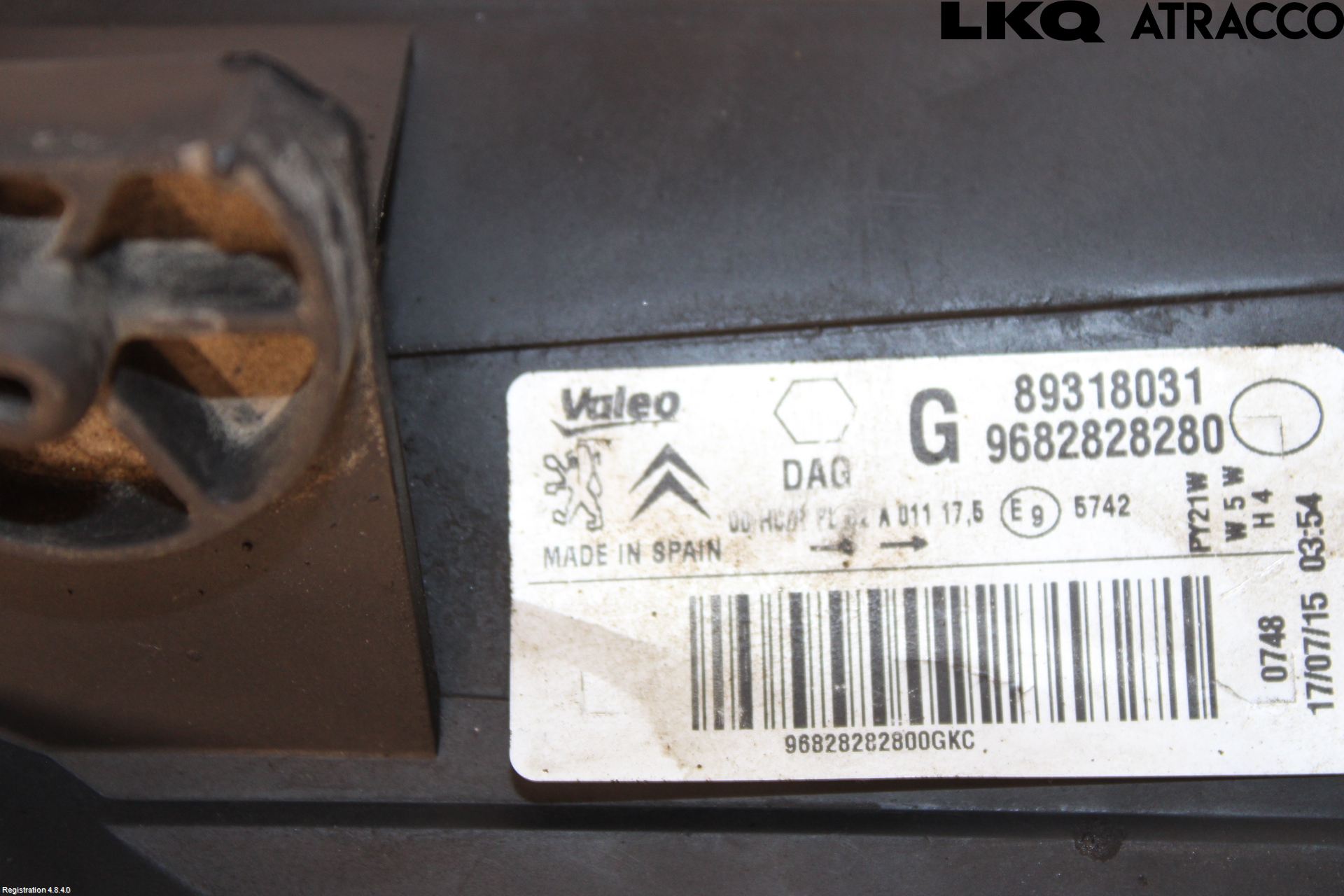 Citroen BERLINGO 08-18 Strålkastare Vänster