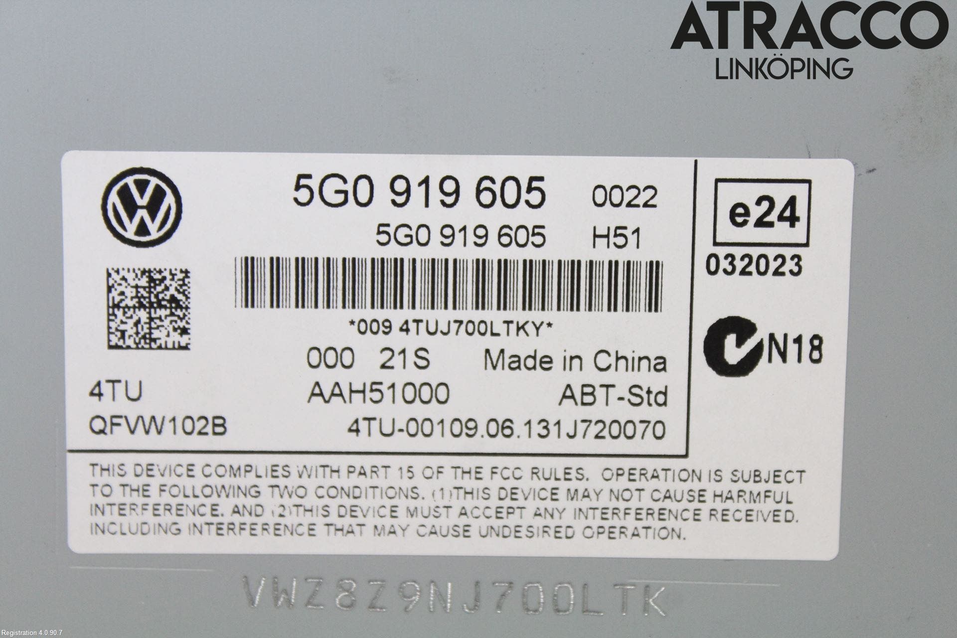 Volkswagen VW GOLF / E-GOLF VII 13-20 Cd Radio - Multimediapanel