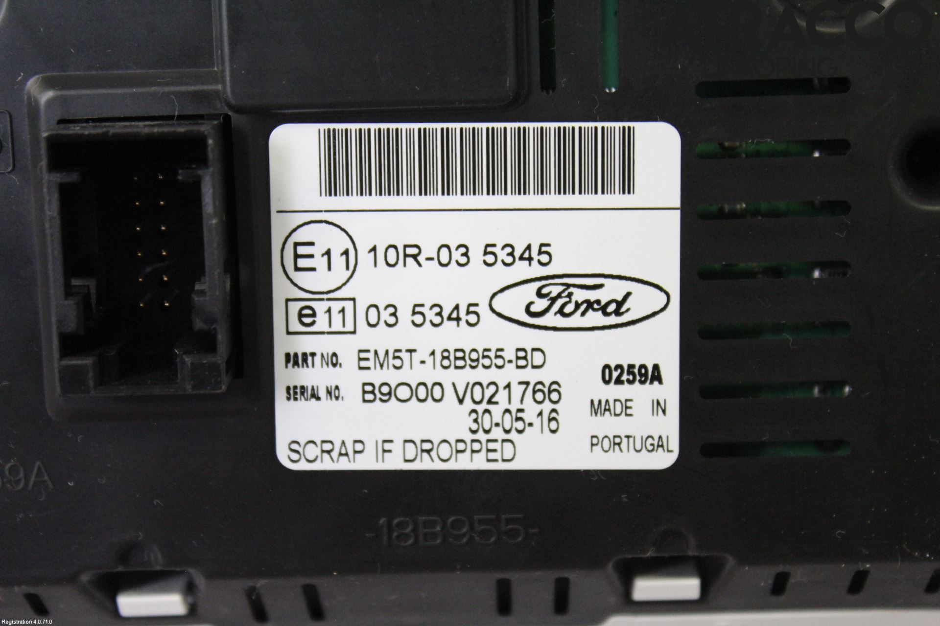 Ford TRANSIT/TOURNEO CONNECT 13-22 Multifunktionsdisplay