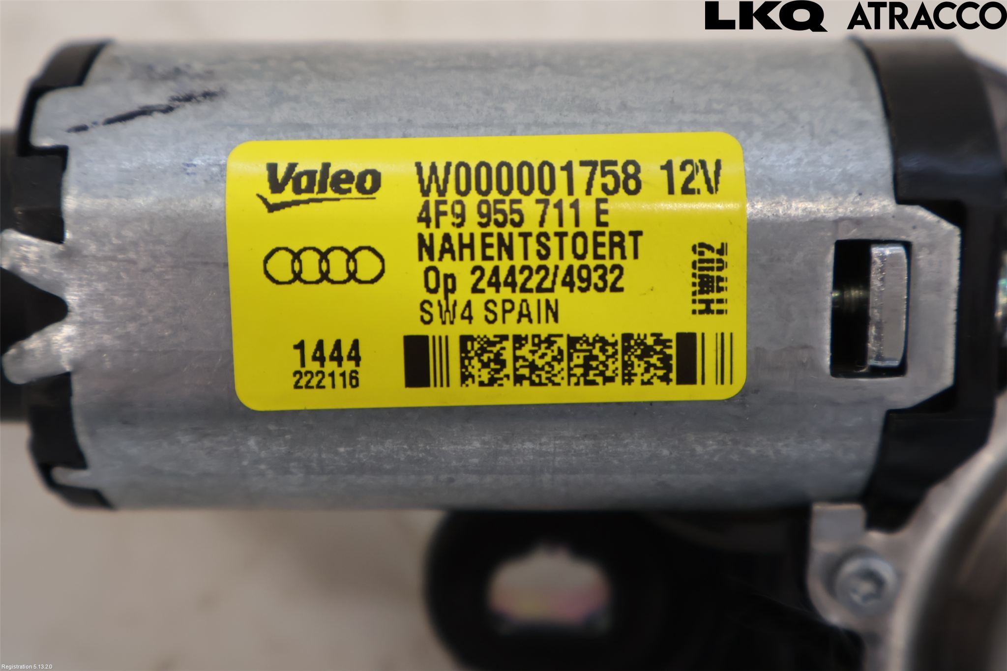 Audi A4 12-15 Torkarmotor Baklucka