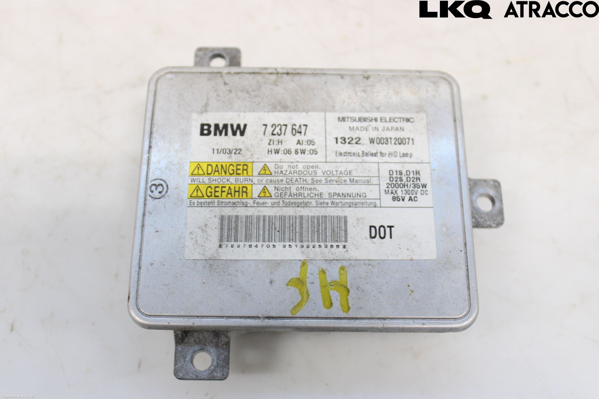 BMW 5 F10/F11/F18 09-17 Styrenhet Strålkastare
