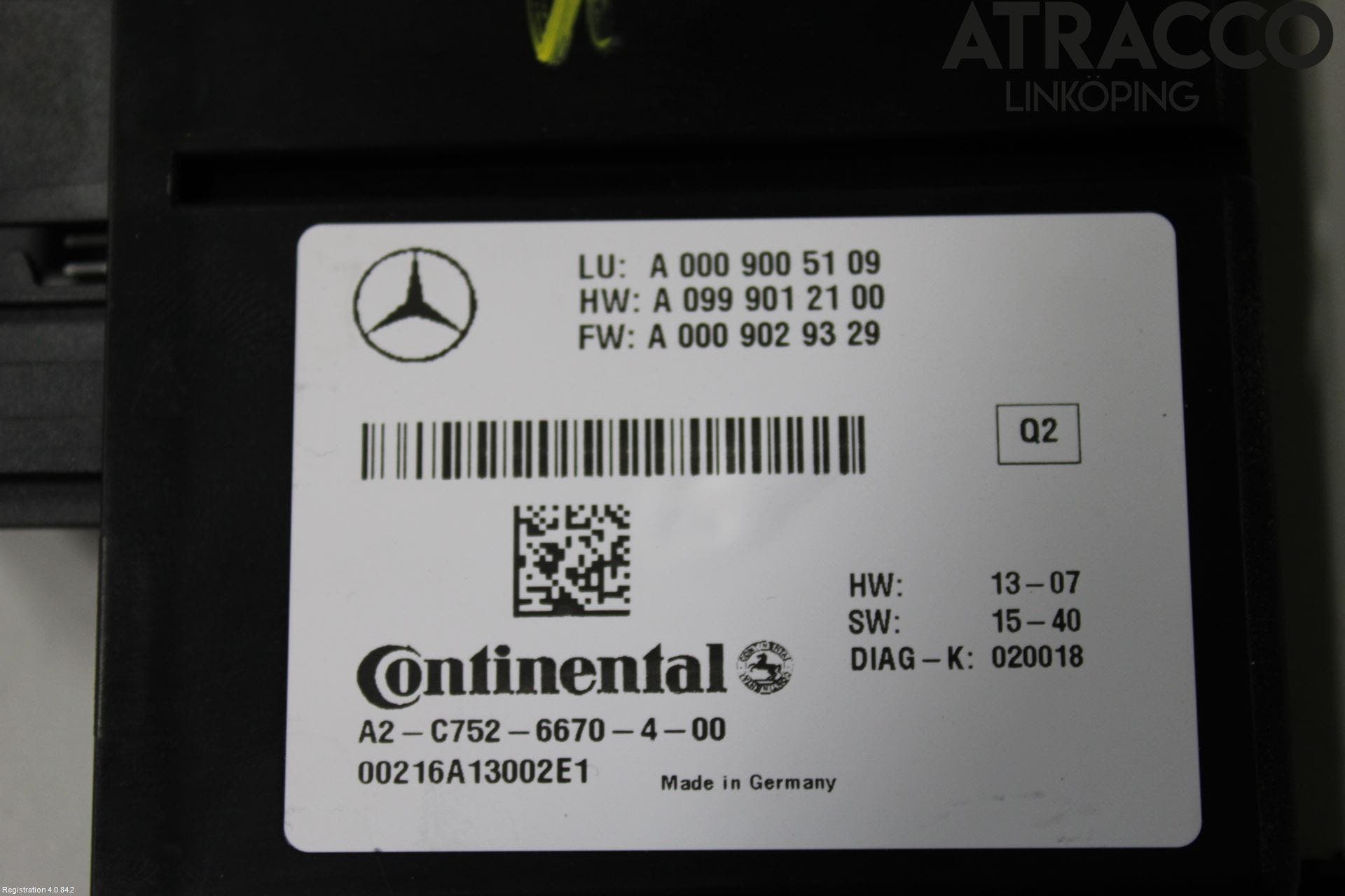 Mercedes-Benz MB SLK/SLC-KLASS (R172) 11-20 Styrenhet Farthållare