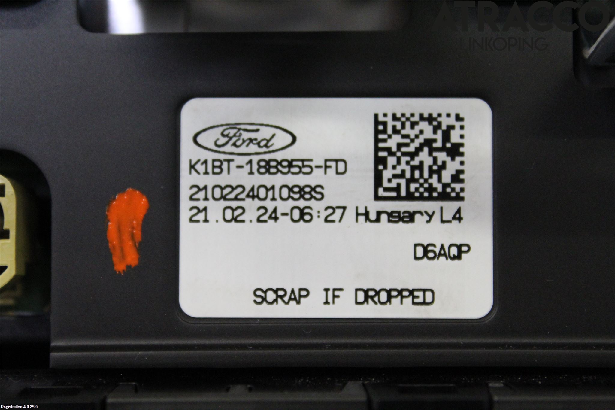 Ford TRANSIT/TOURNEO CUSTOM 13-24 Multifunktionsdisplay