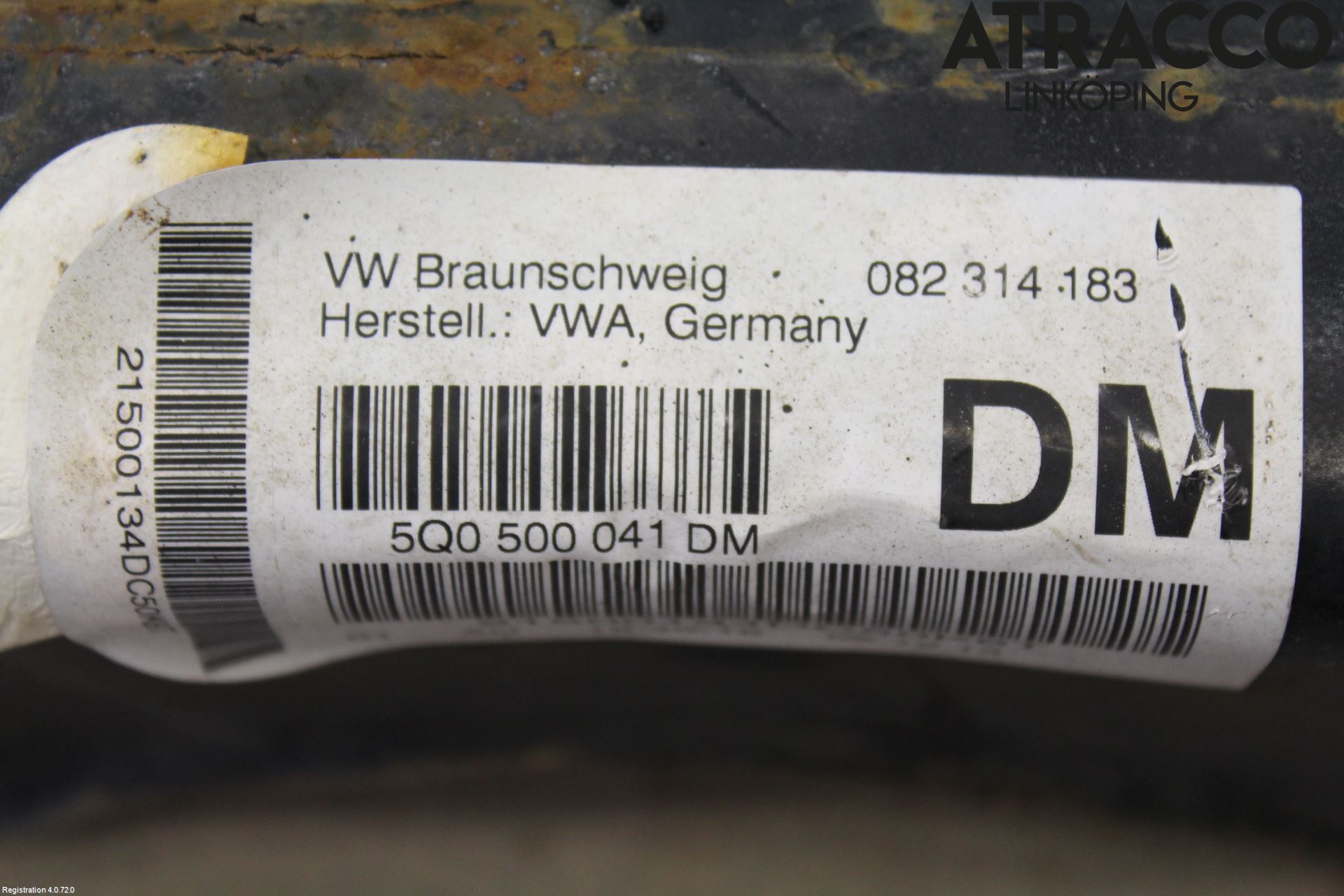 Volkswagen VW GOLF / E-GOLF VII 13-20 Bakaxelbalk