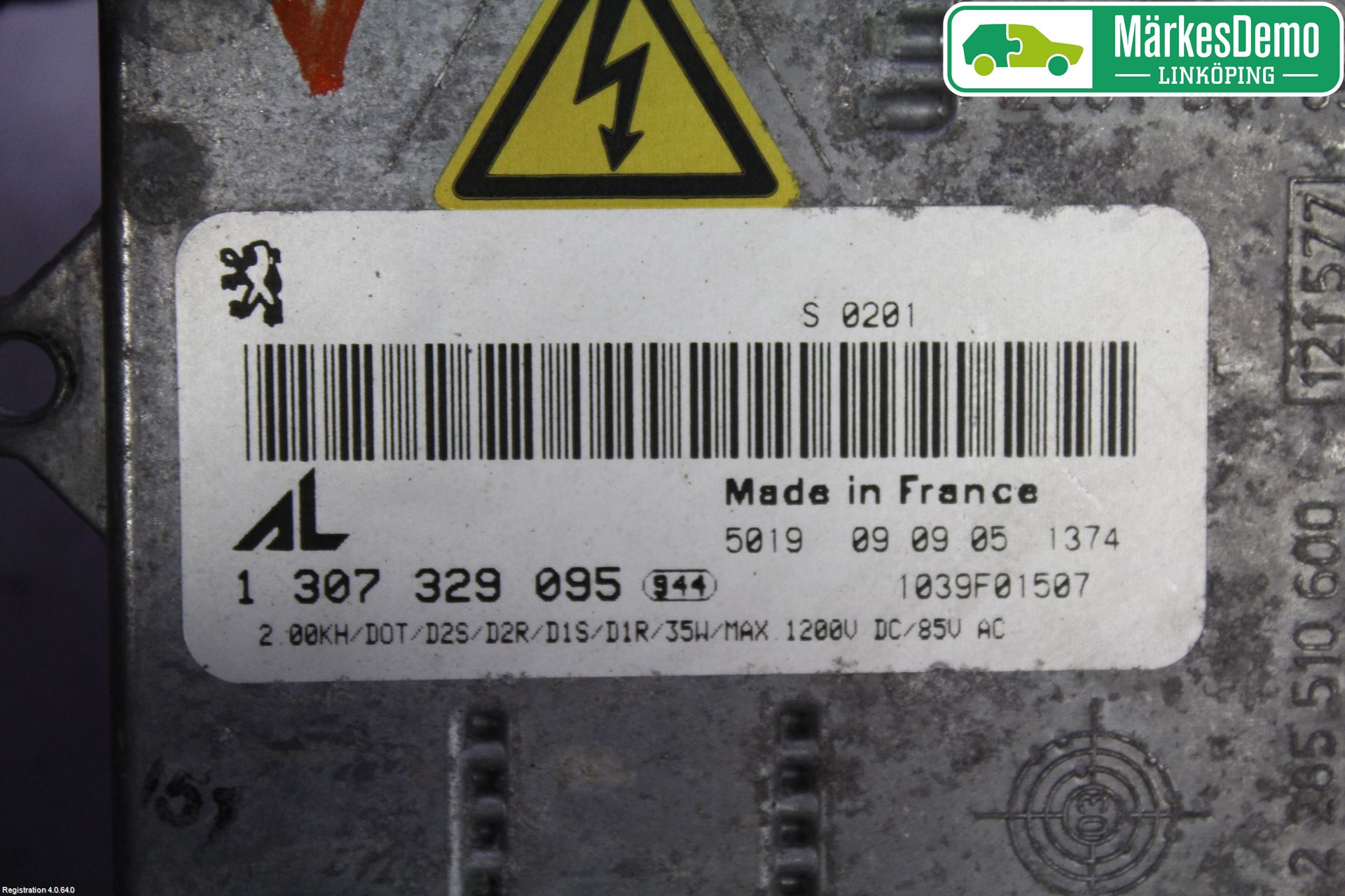 Peugeot 407 Styrenhet Strålkastare