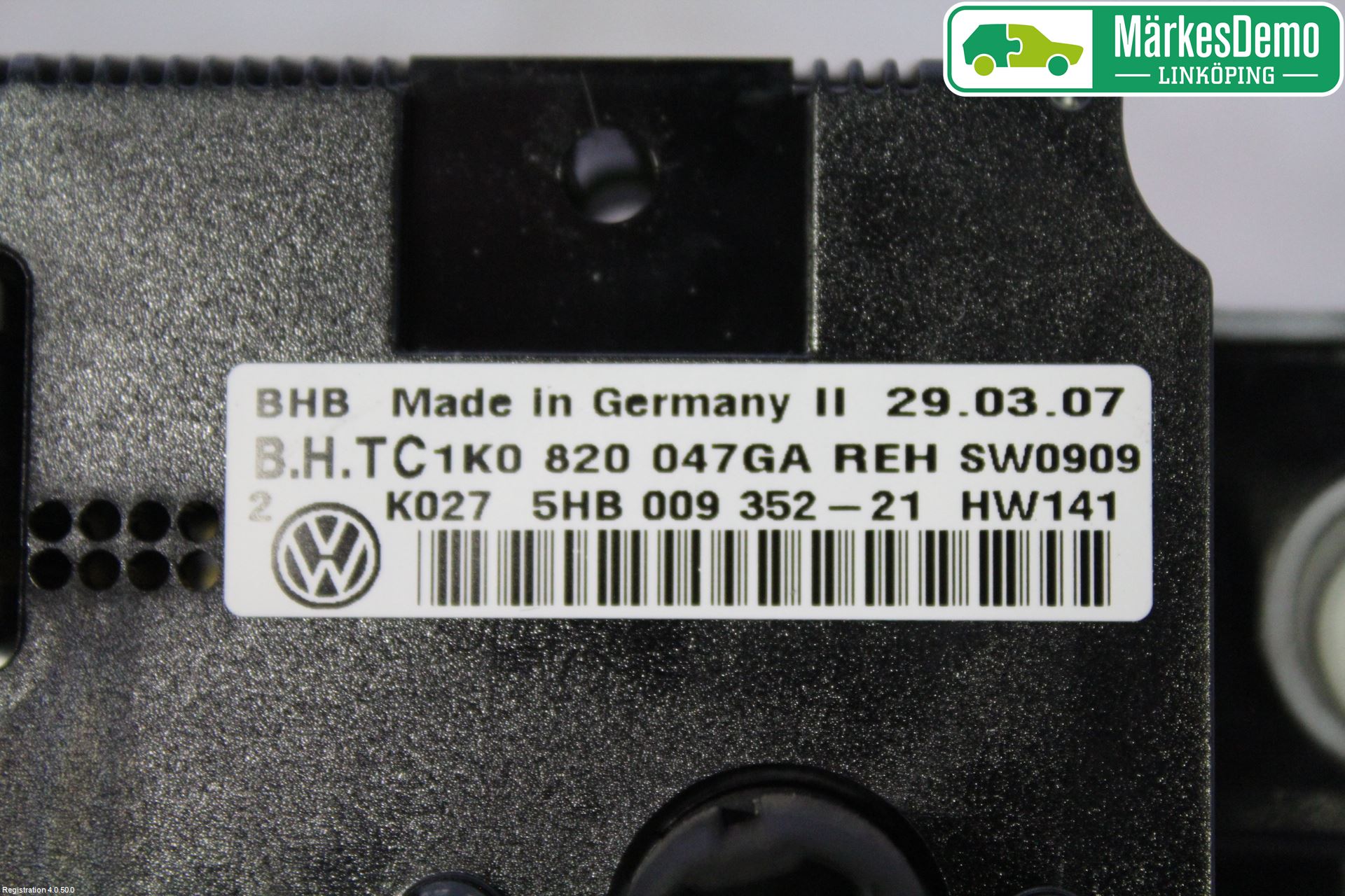 Volkswagen VW GOLF PLUS/CROSS GOLF 04-14 Ac Styrenhet Ac Manöveren