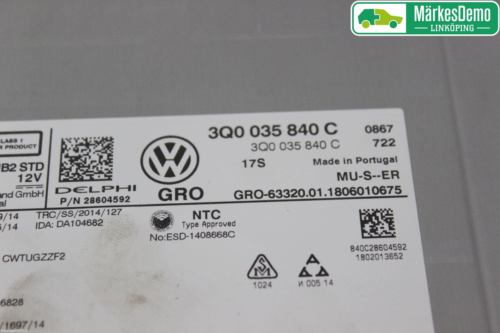 Volkswagen VW PASSAT 15-19 Cd Radio - Multimediapanel