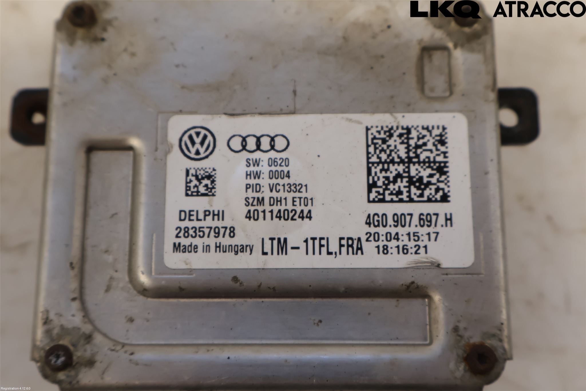 Volkswagen VW PASSAT 15-19 Styrenhet Strålkastare