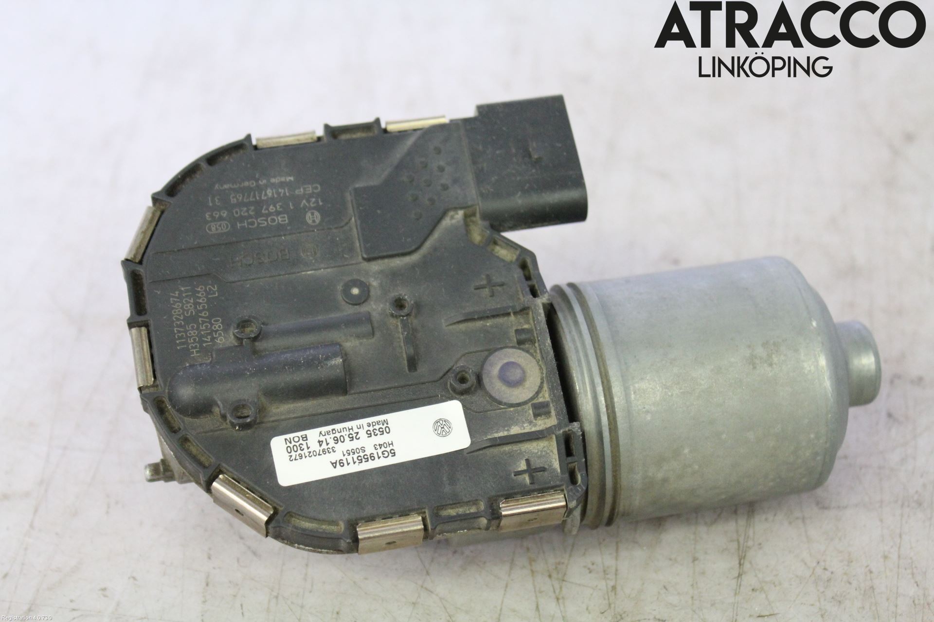 Volkswagen VW GOLF / E-GOLF VII 13-20 Torkarmotor Vindruta