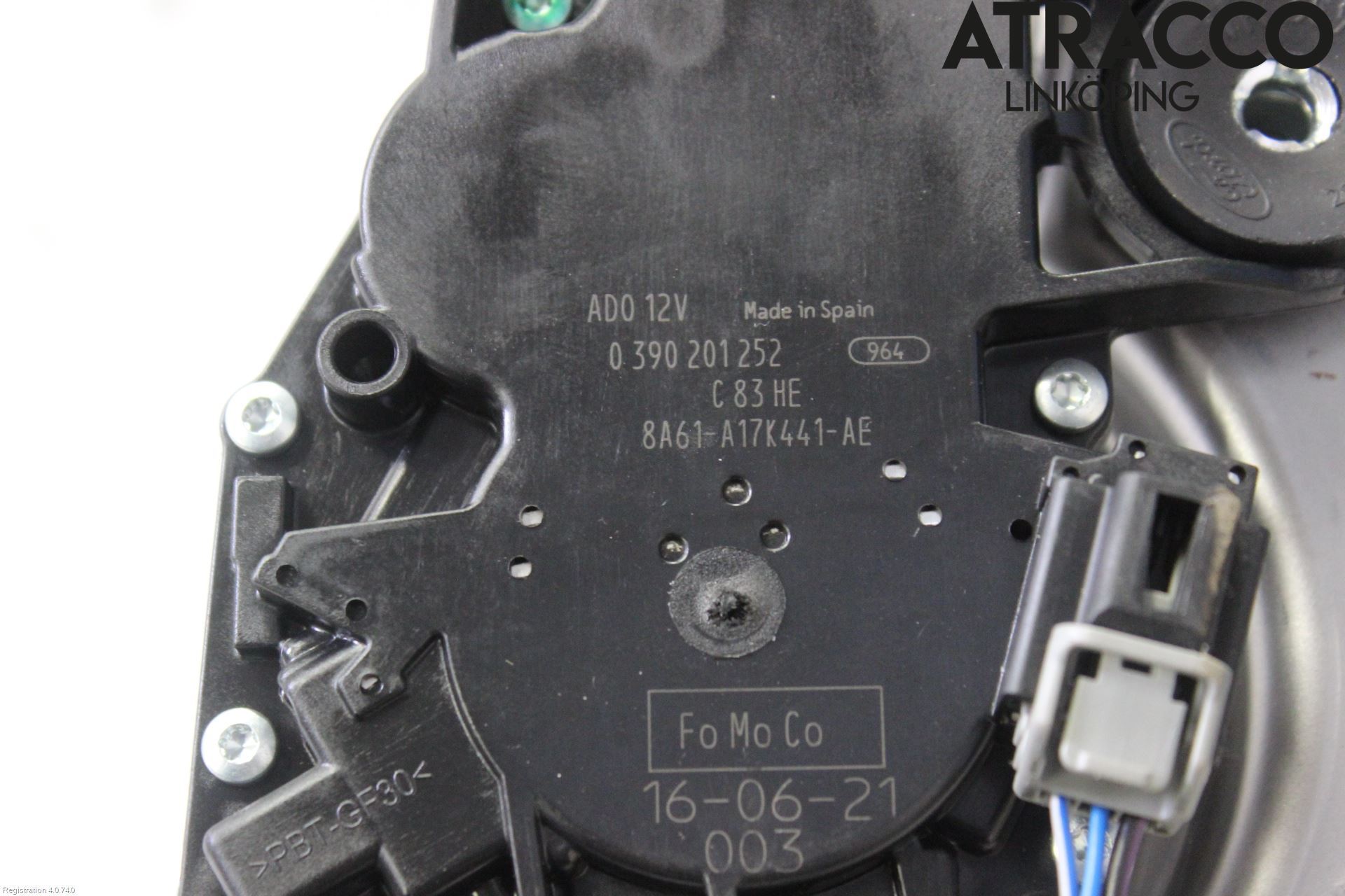 Ford FIESTA 13-17 Torkarmotor Baklucka