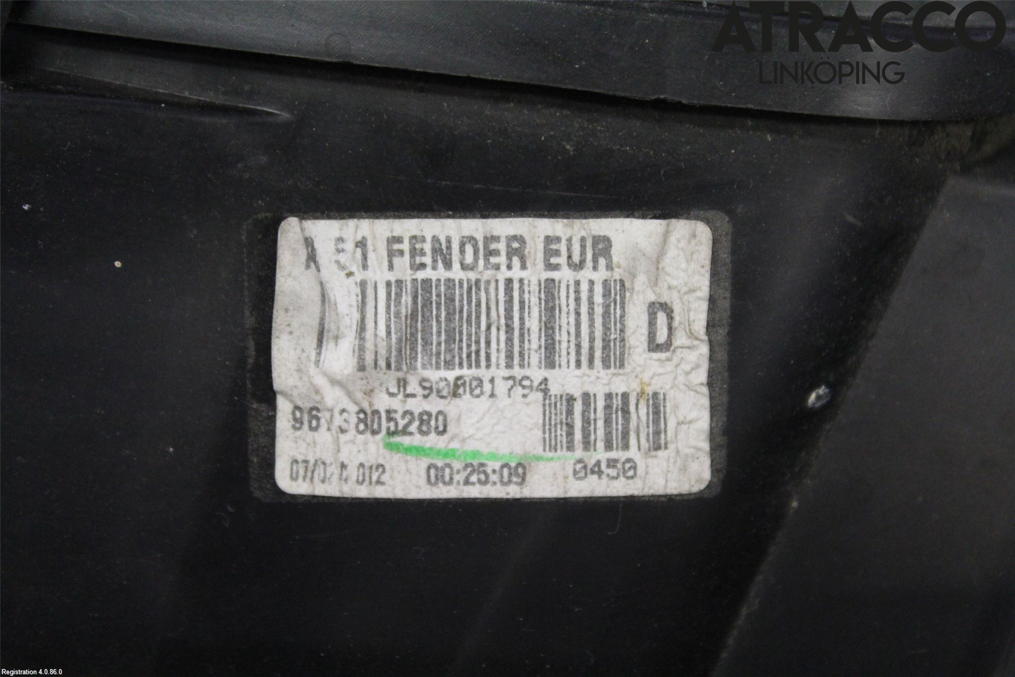 Citroen C3 10-17 Bakljus Höger