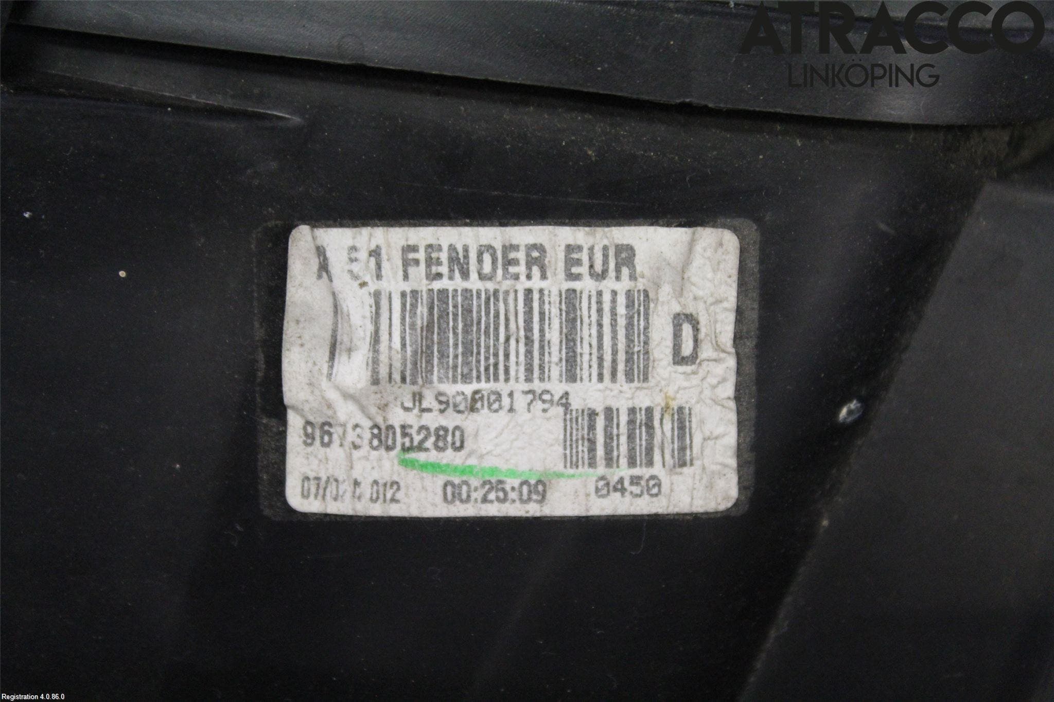 Citroen C3 10-17 Bakljus Höger