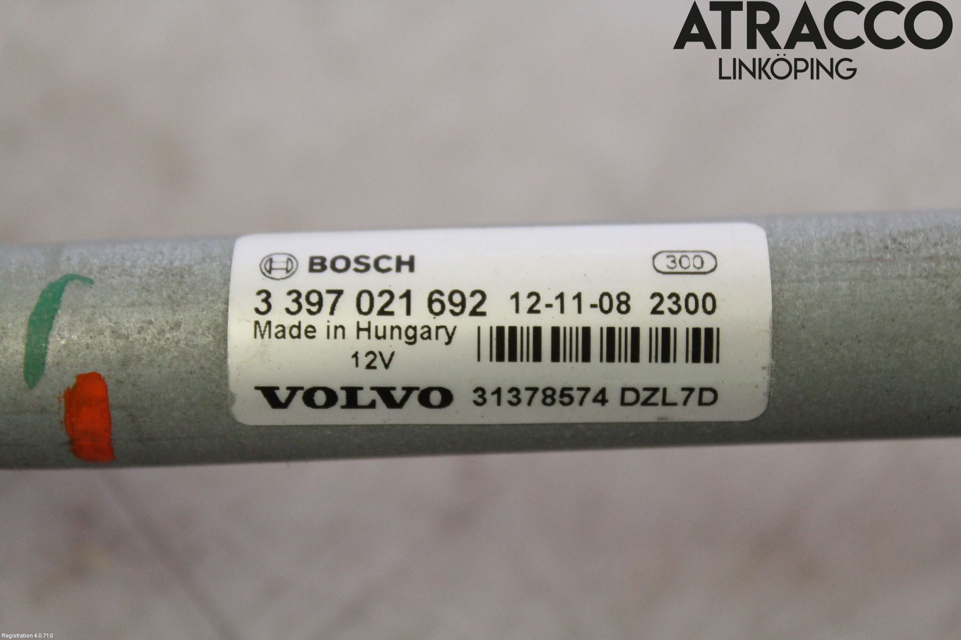 Volvo V40 12-19 Torkarmekanism Vindruta