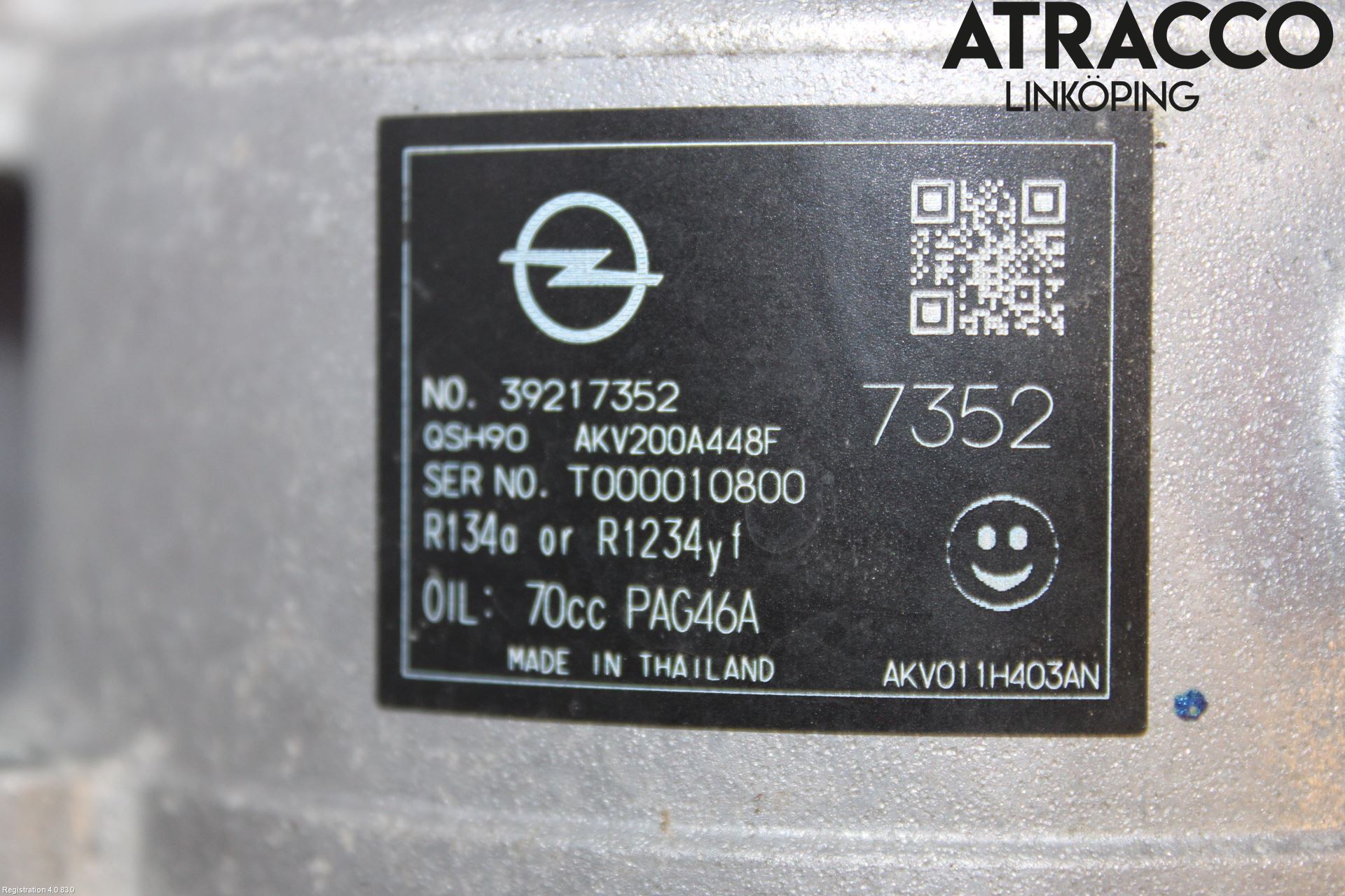 Opel ASTRA K 16-22 Ac Kompressor