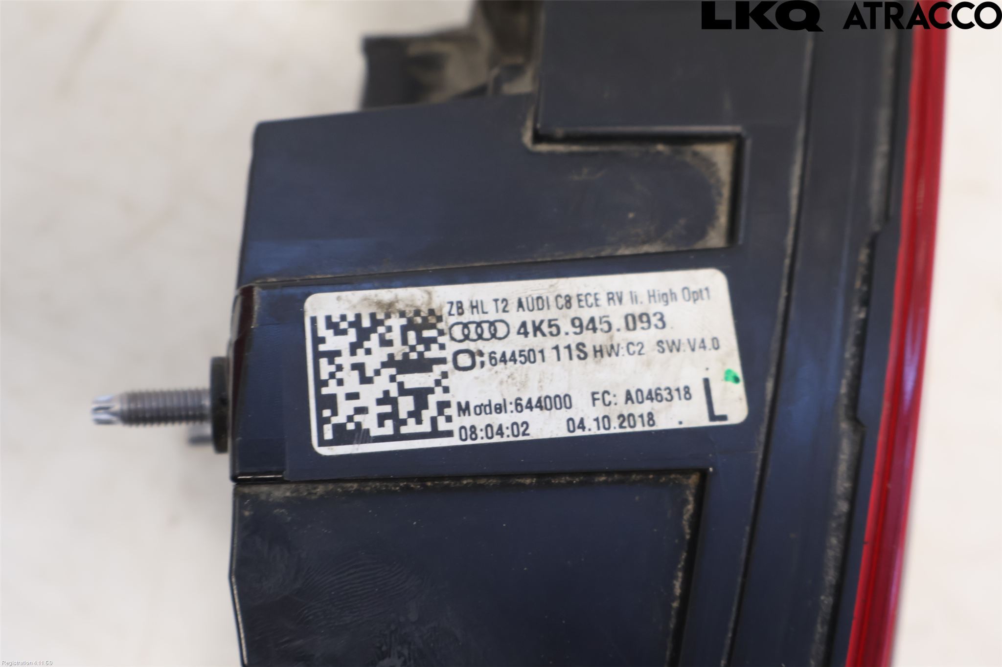 Audi A6 F2/C8 19- Bakljus Lucka Vä