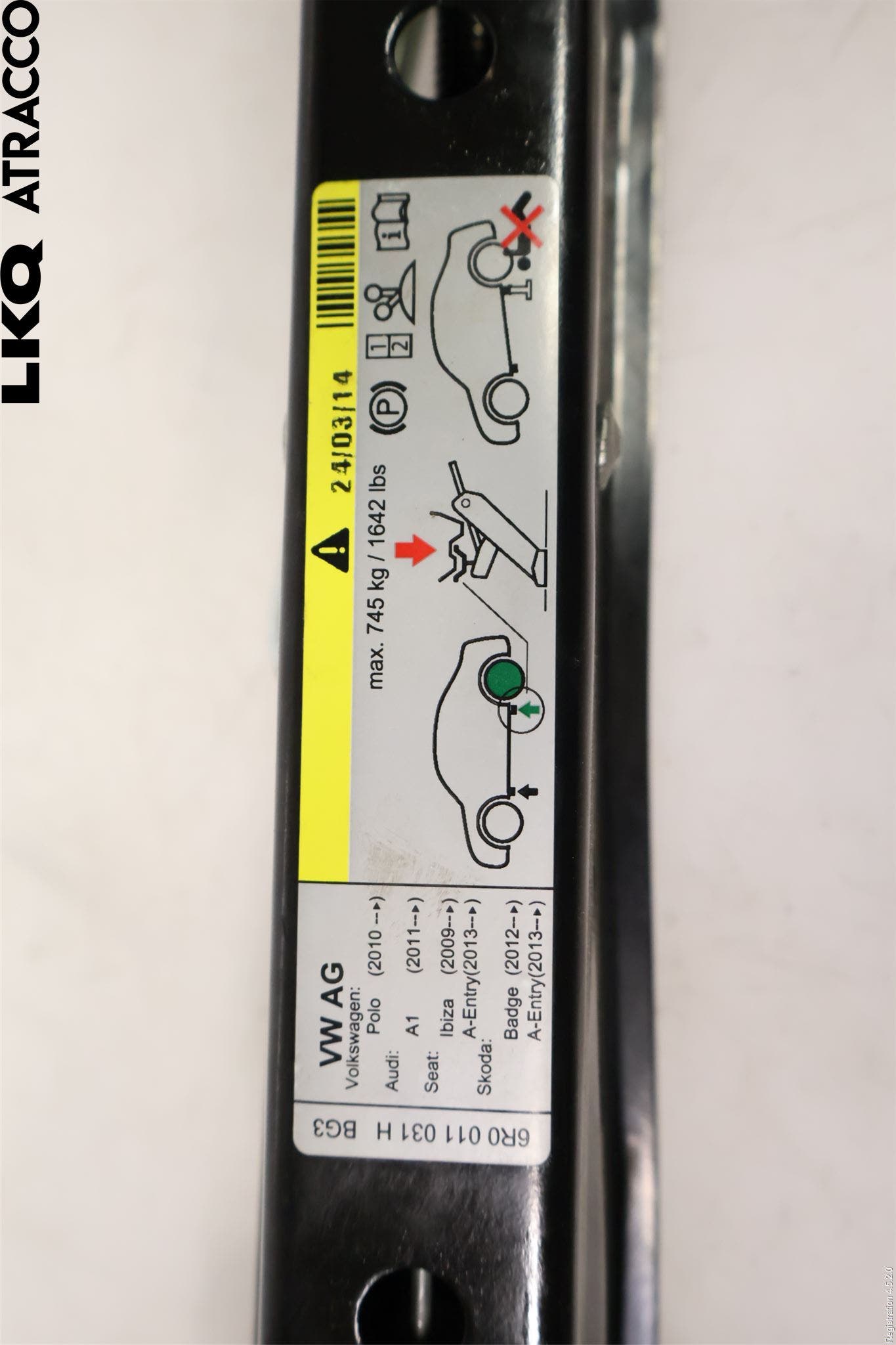 Seat IBIZA IV 08-16 Domkraft