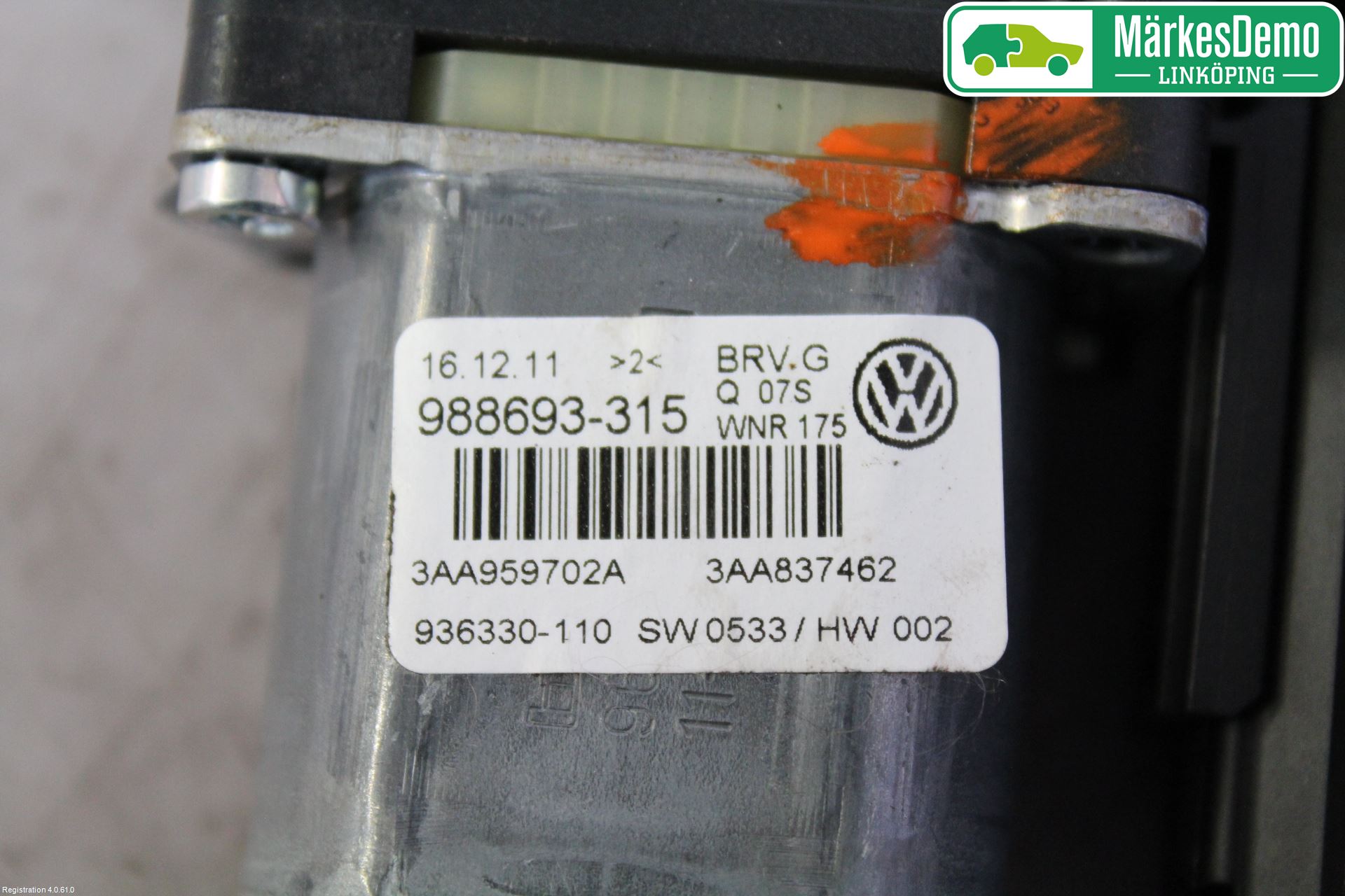 Volkswagen VW PASSAT 11-14 Fönsterhissmotor