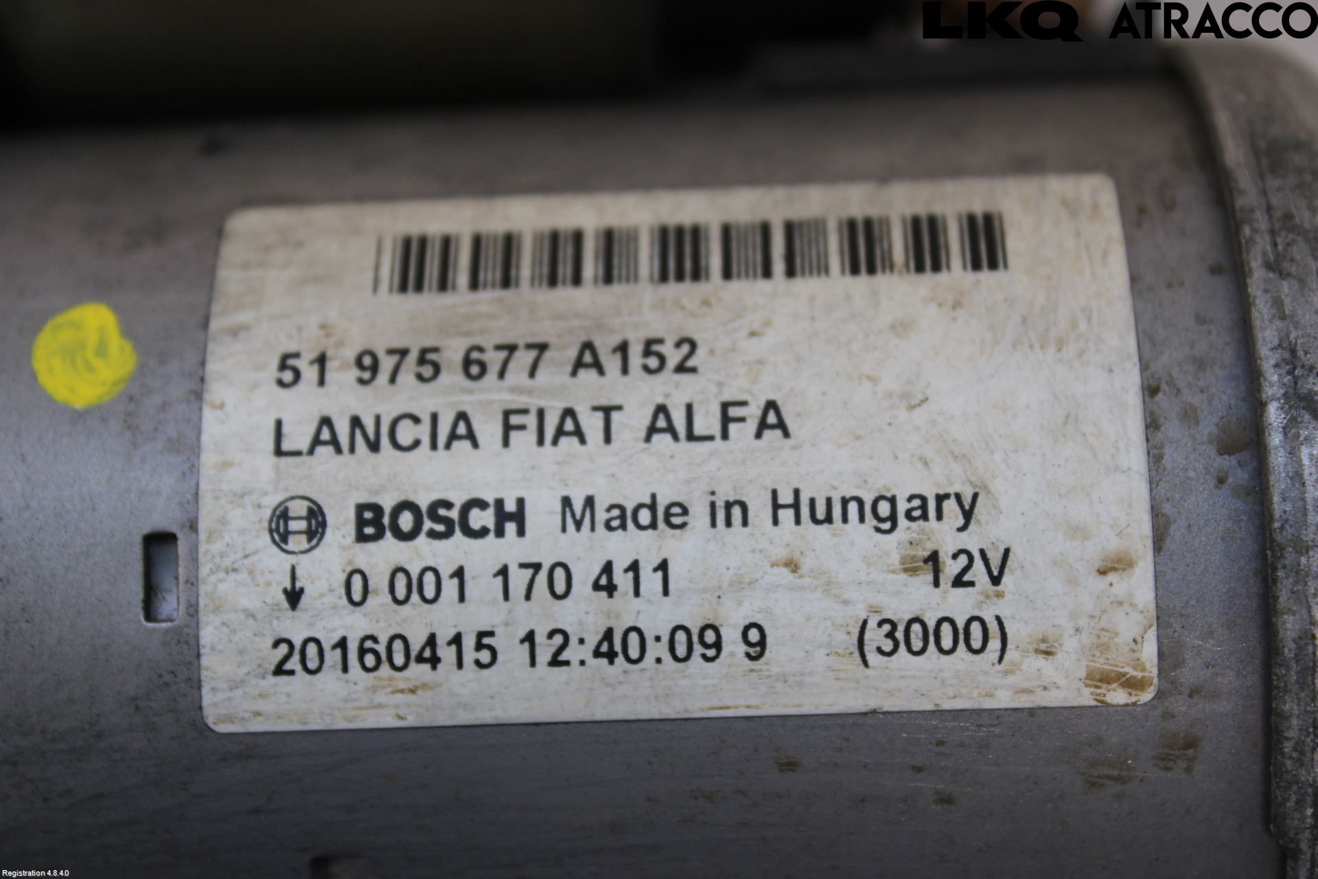 Fiat 500X 15- Startmotor