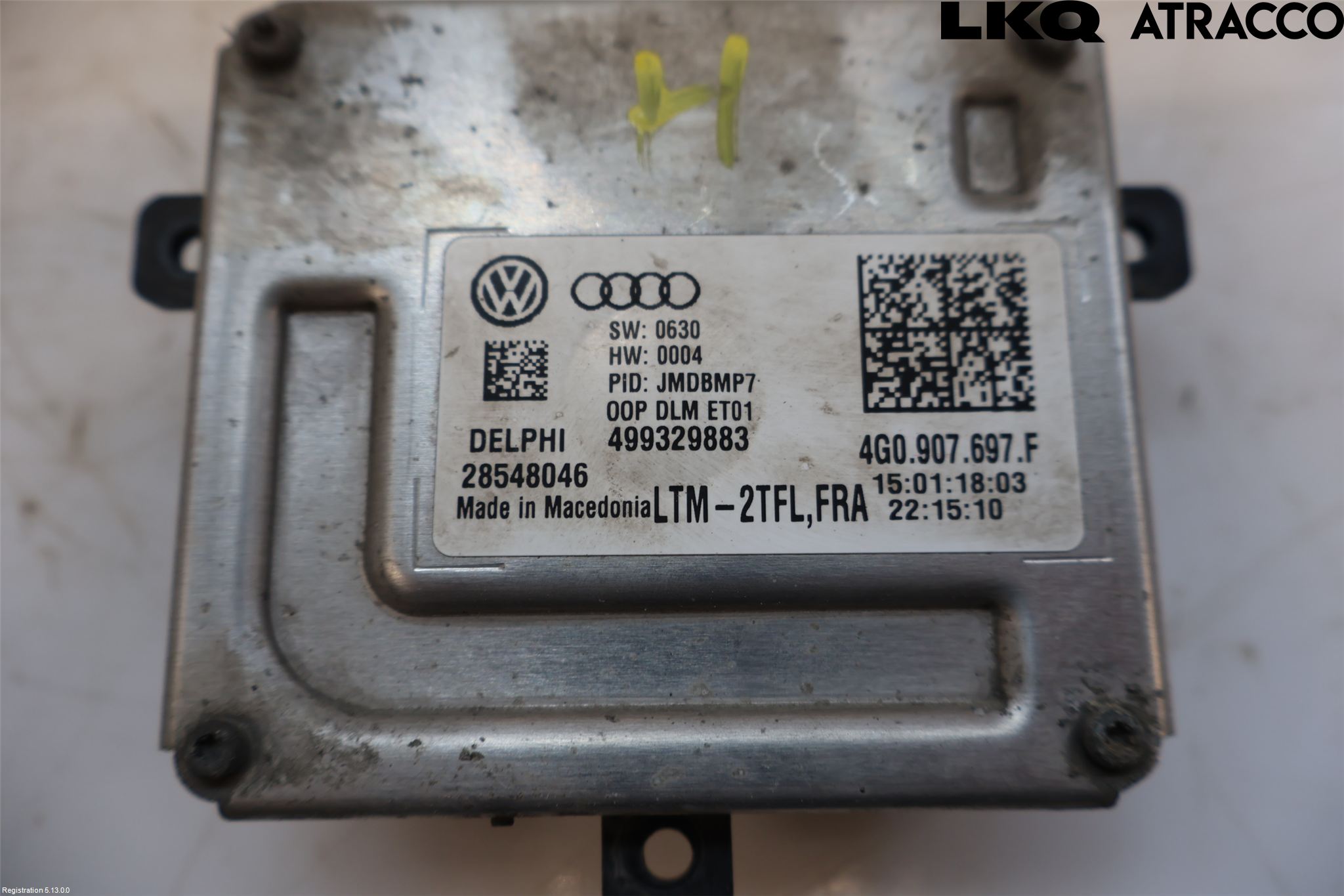 Volkswagen VW PASSAT 15-19 Styrenhet Strålkastare