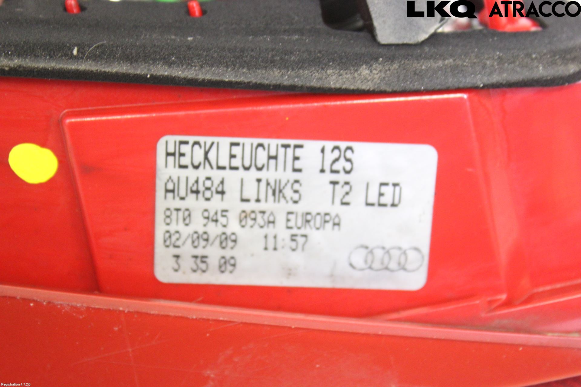 Audi A5 07-16 Bakljus Lucka Vä