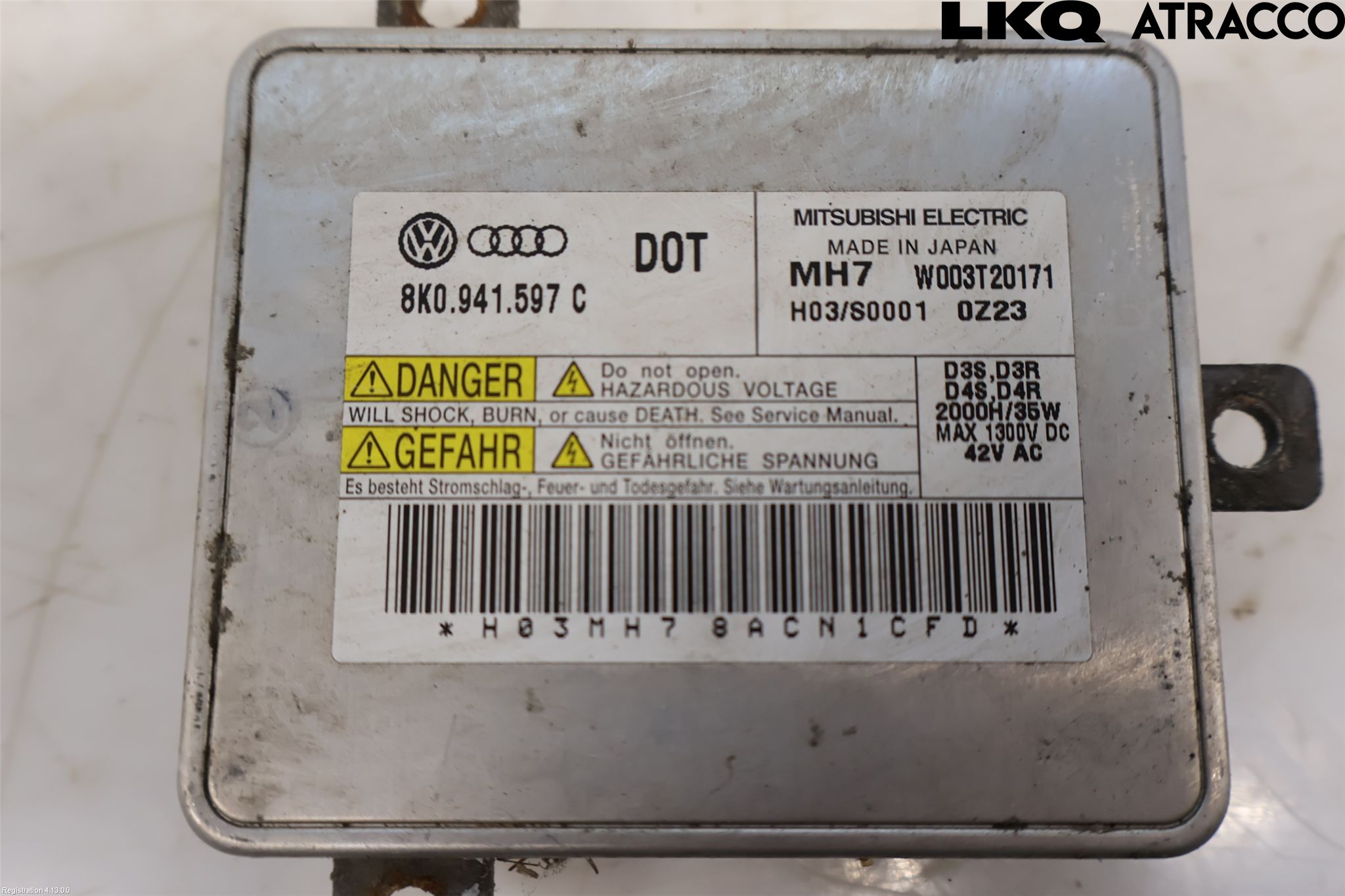 Audi A4/S4 08-11 Styrenhet Strålkastare