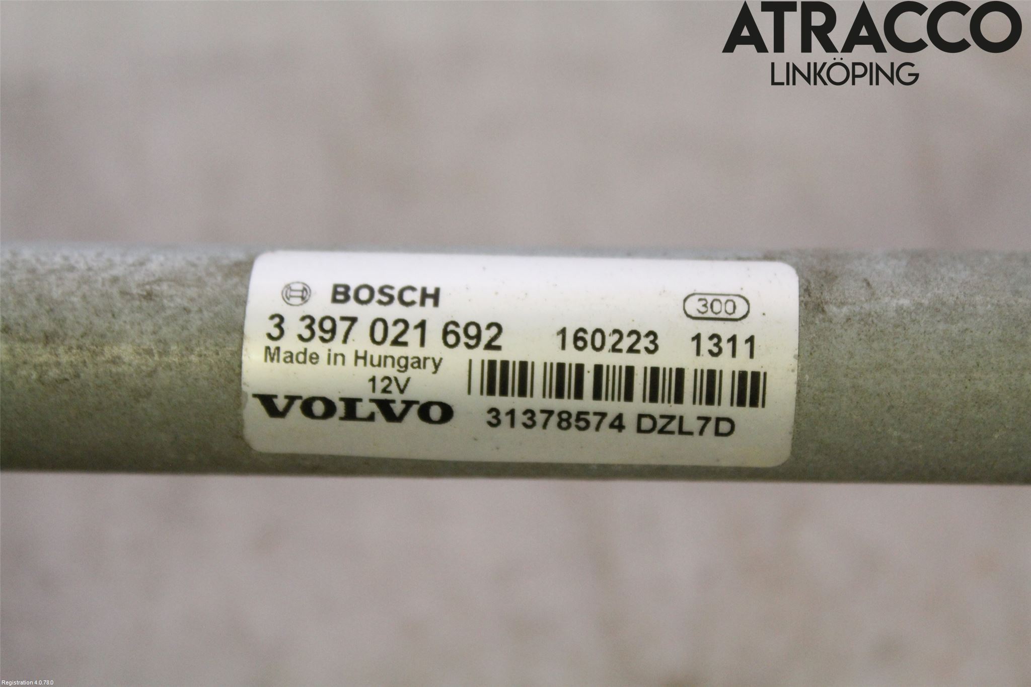 Volvo V40 12-19 Torkarmekanism Vindruta