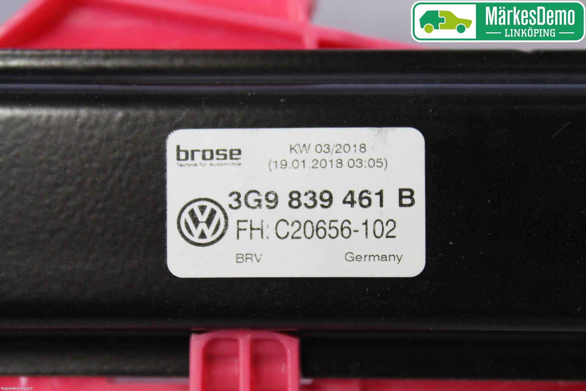 Volkswagen VW PASSAT 15-19 Fönsterhissmekanism
