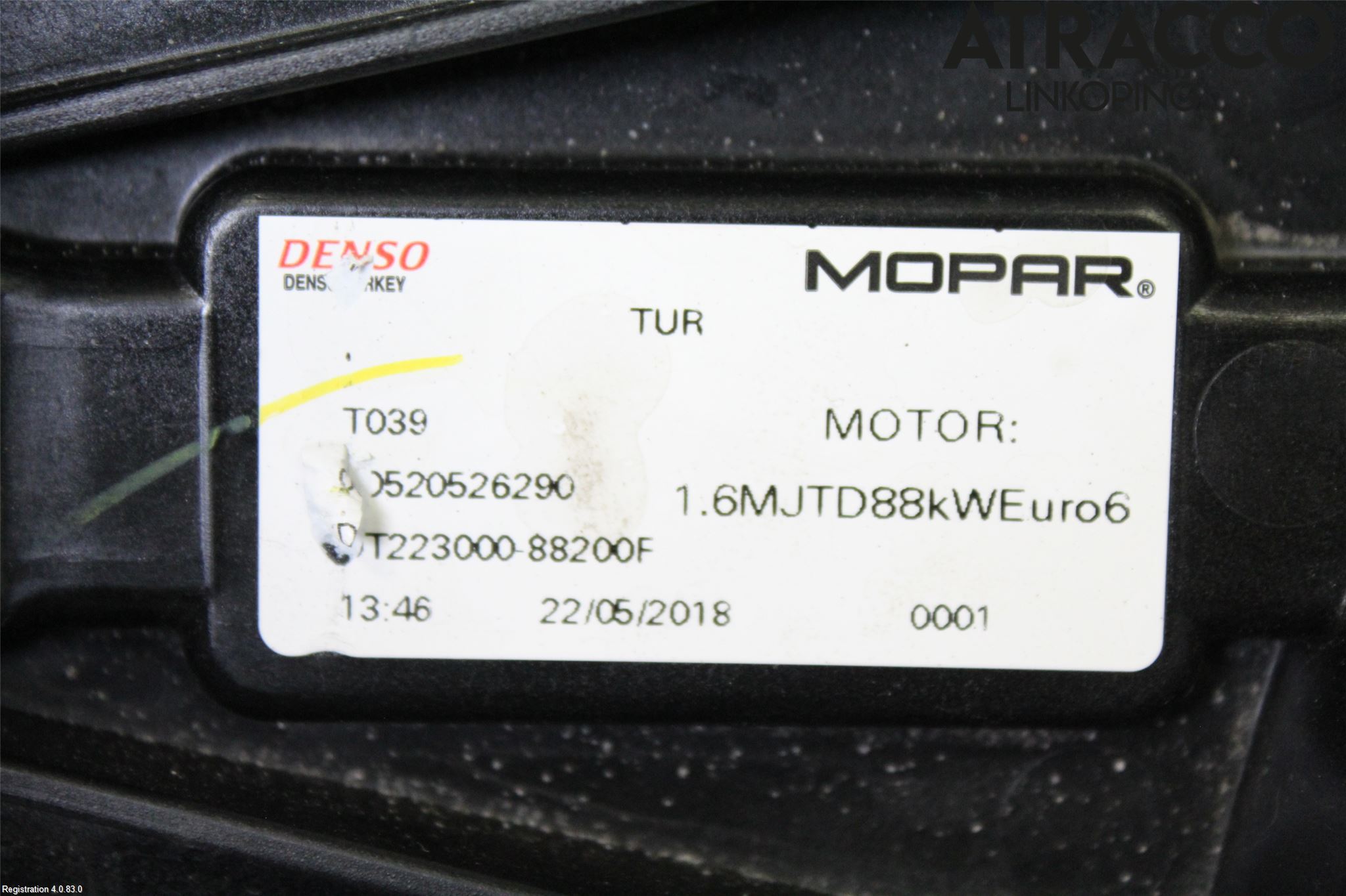 Fiat TIPO/CROSS 16- Värmefläkt