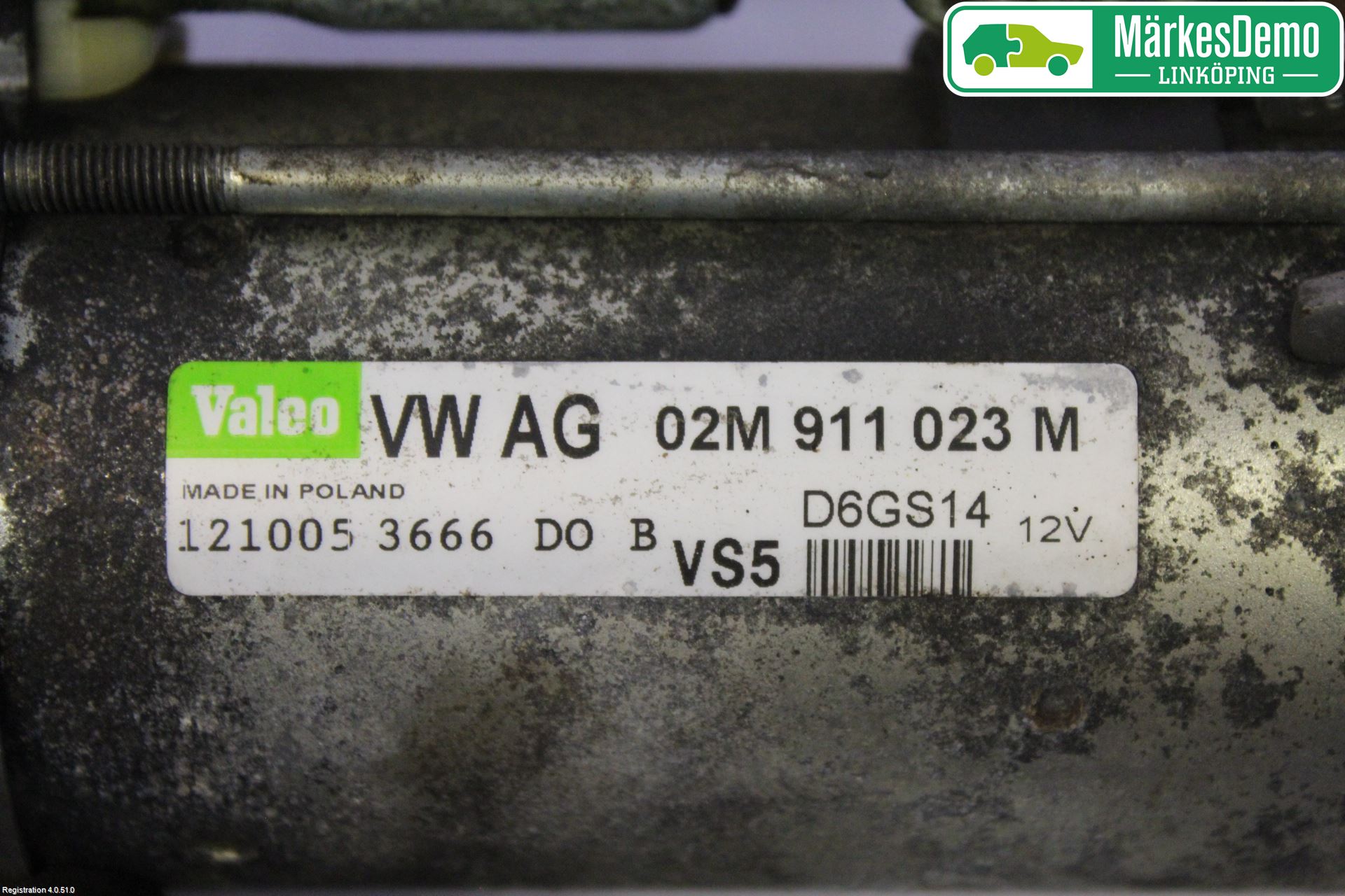 Volkswagen VW PASSAT 05-11 Startmotor