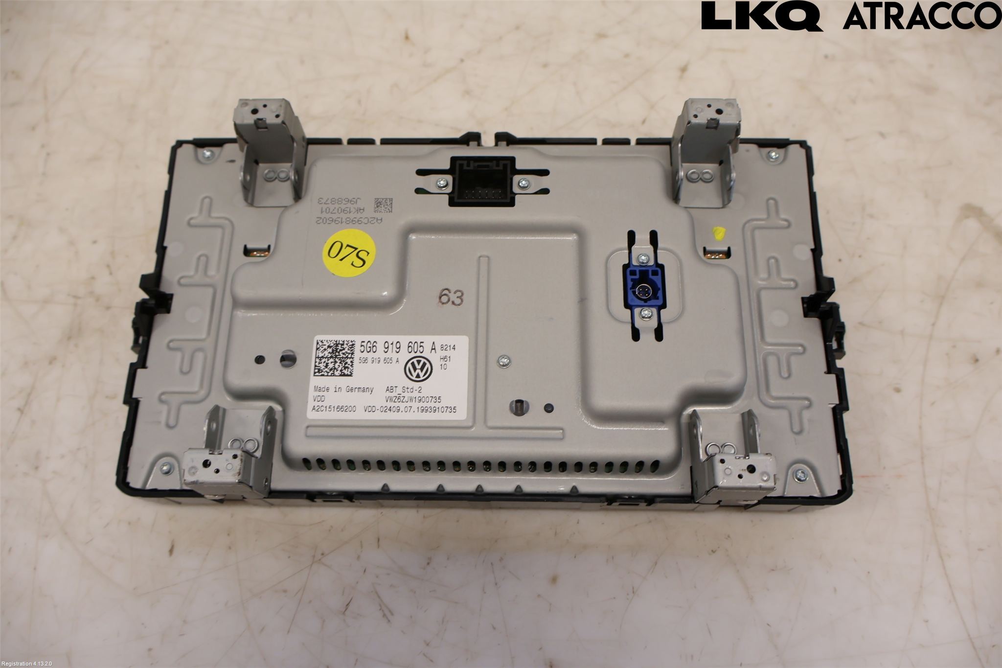 Volkswagen VW GOLF / E-GOLF VII 13-20 Multifunktionsdisplay