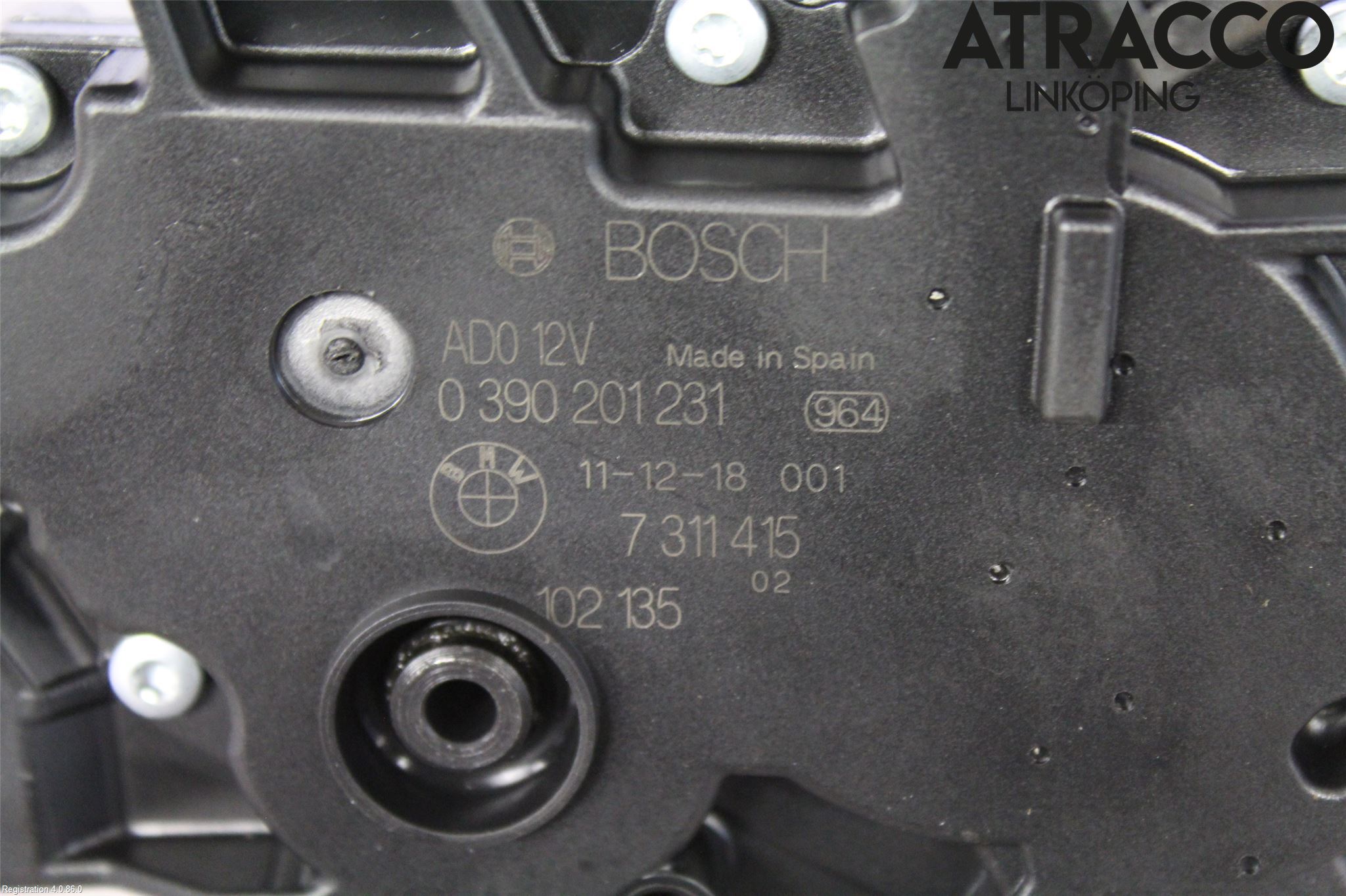 BMW 3 F30/F31/F80 12-19 Torkarmotor Baklucka