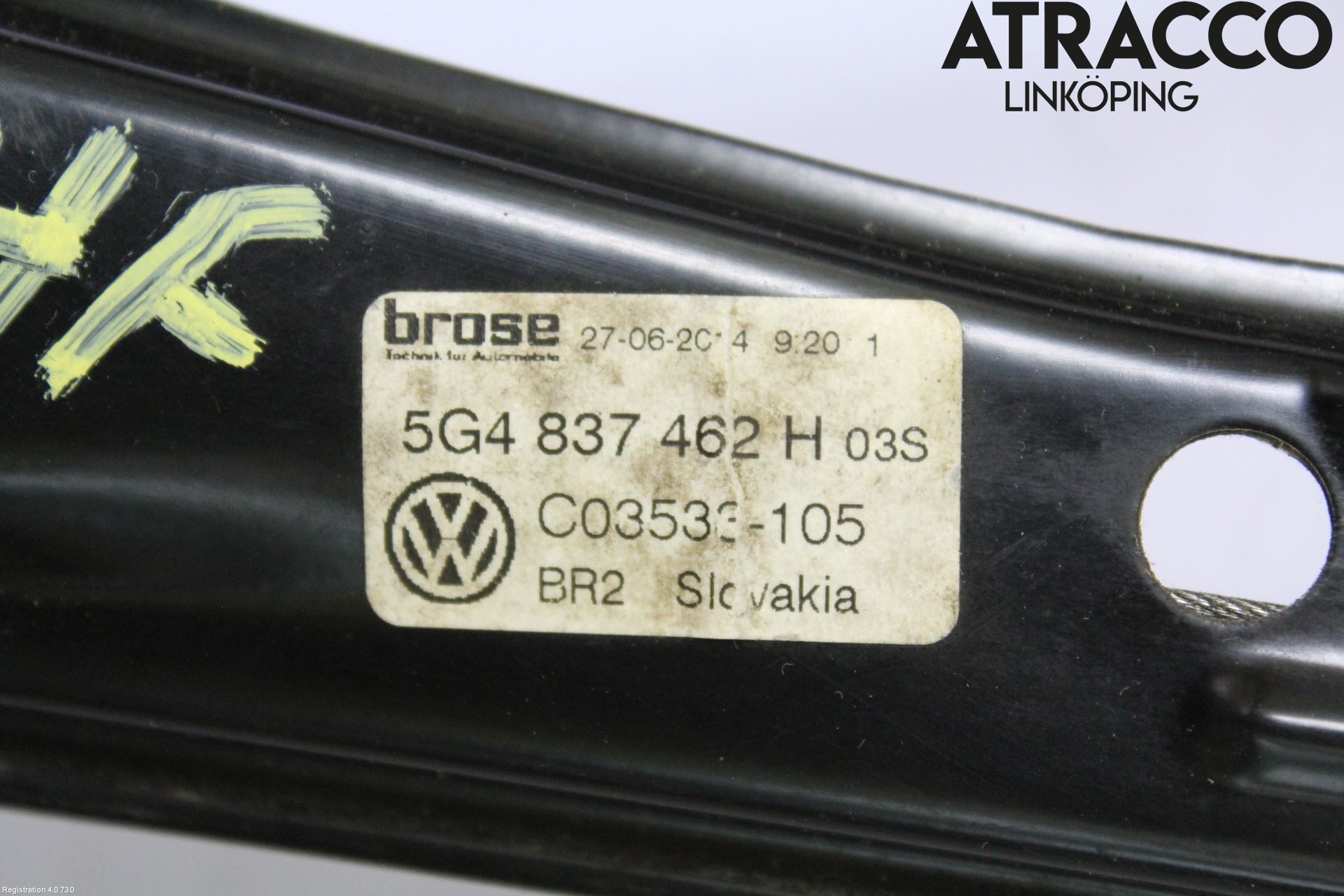 Volkswagen VW GOLF / E-GOLF VII 13-20 Fönsterhissmekanism