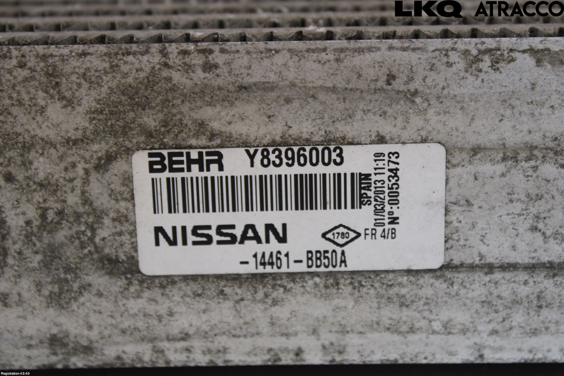 Nissan QASHQAI+2  10-14 Laddluft-Intercooler Kyl