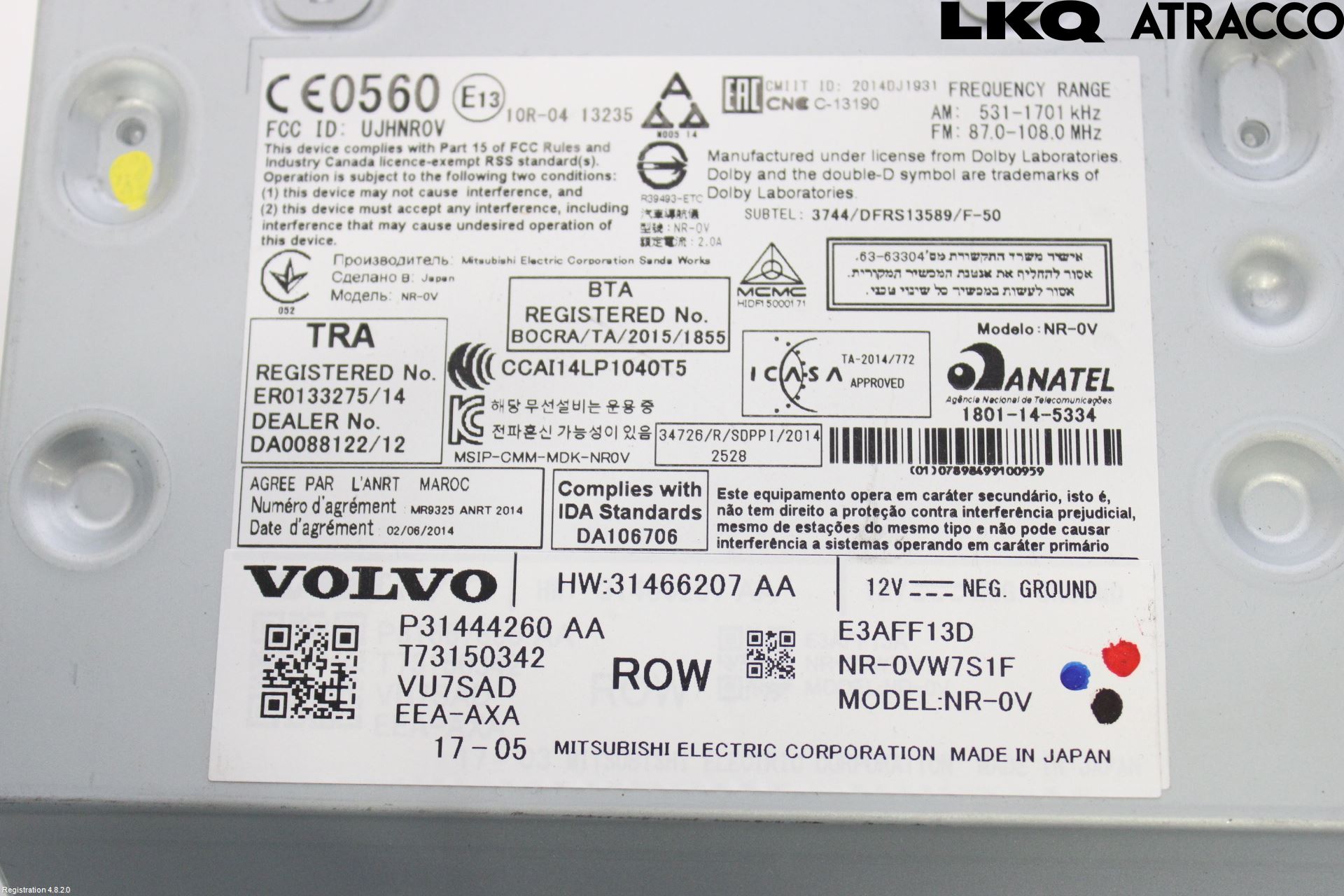 Volvo V90 17->> Cd Radio - Multimediapanel