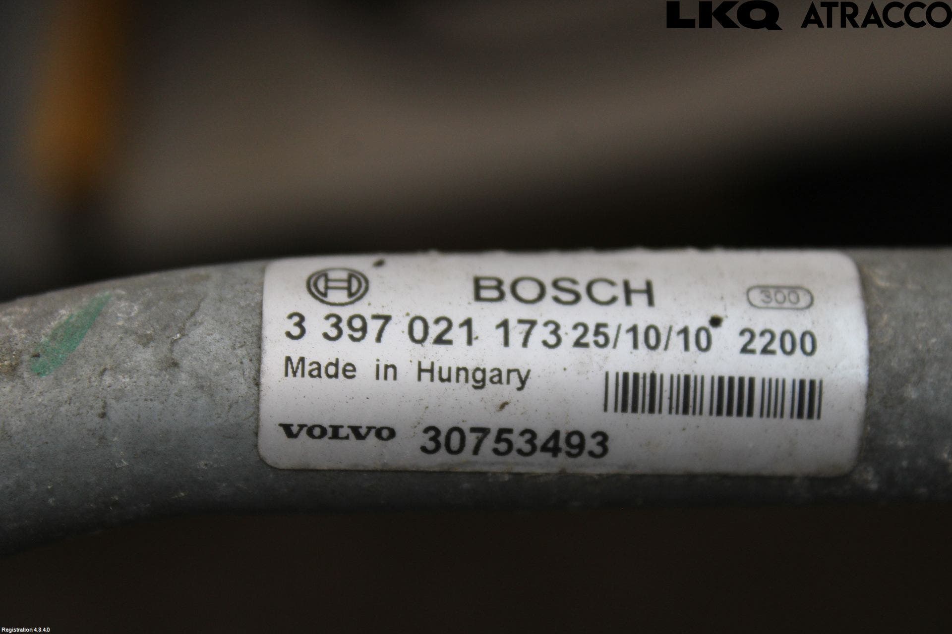 Volvo S60 11-13 Torkarmekanism Vindruta