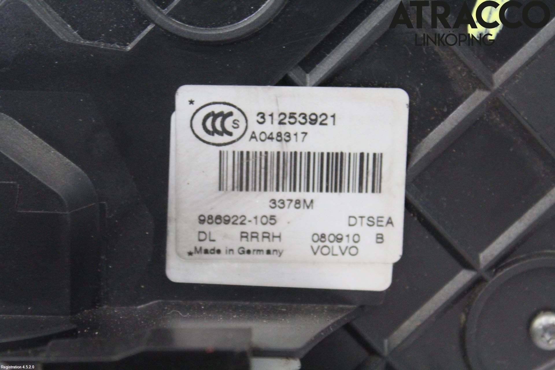 Volvo V70 08-13 Låskista-Dörrlås