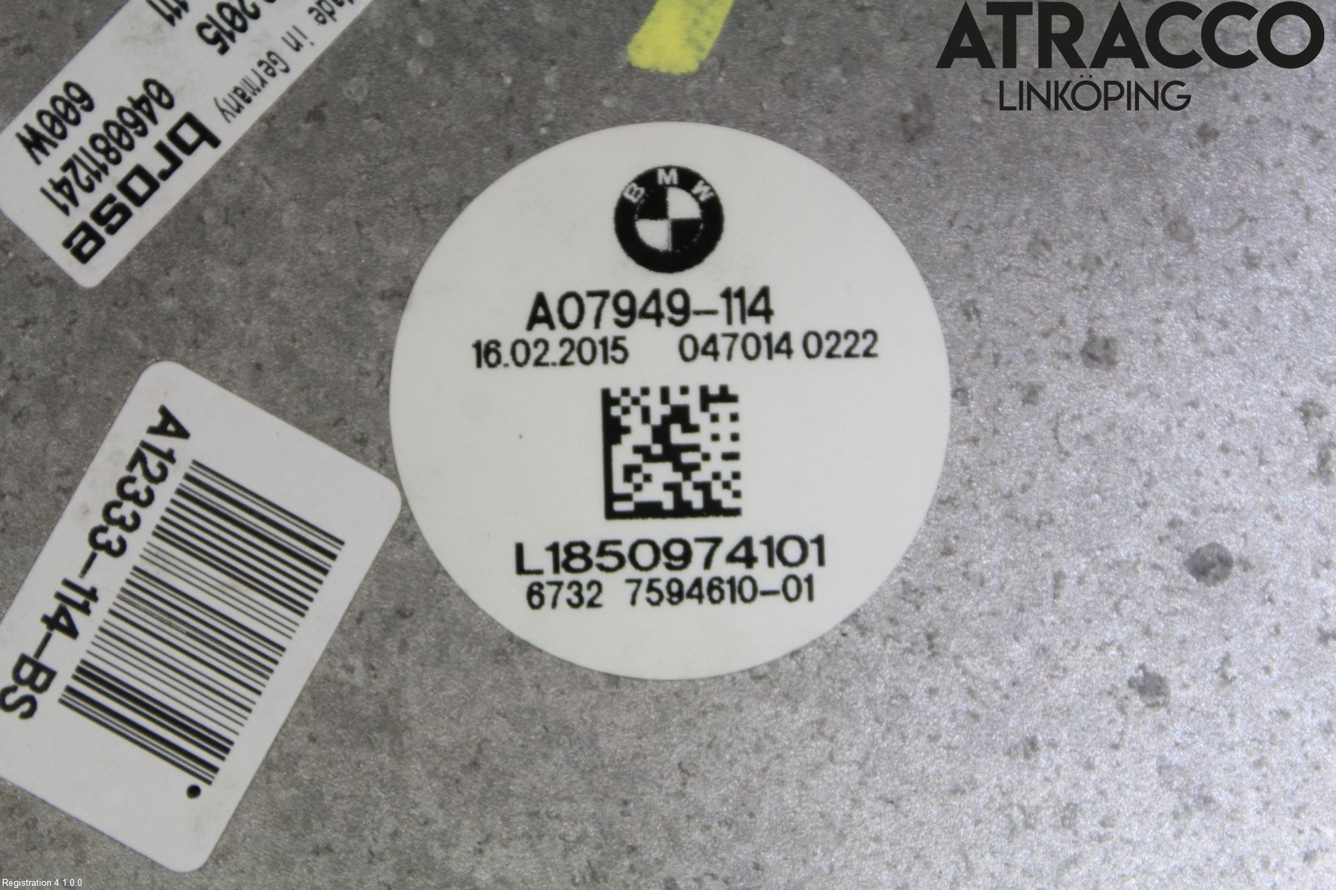 BMW 5 F10/F11/F18 09-17 Kylfläkt El