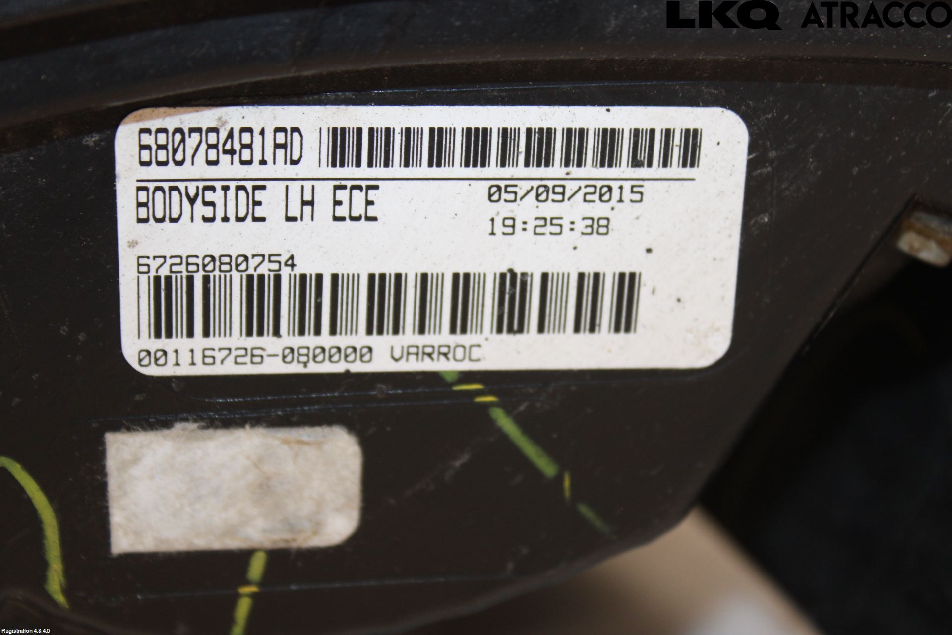 Fiat FREEMONT Bakljus Vänster