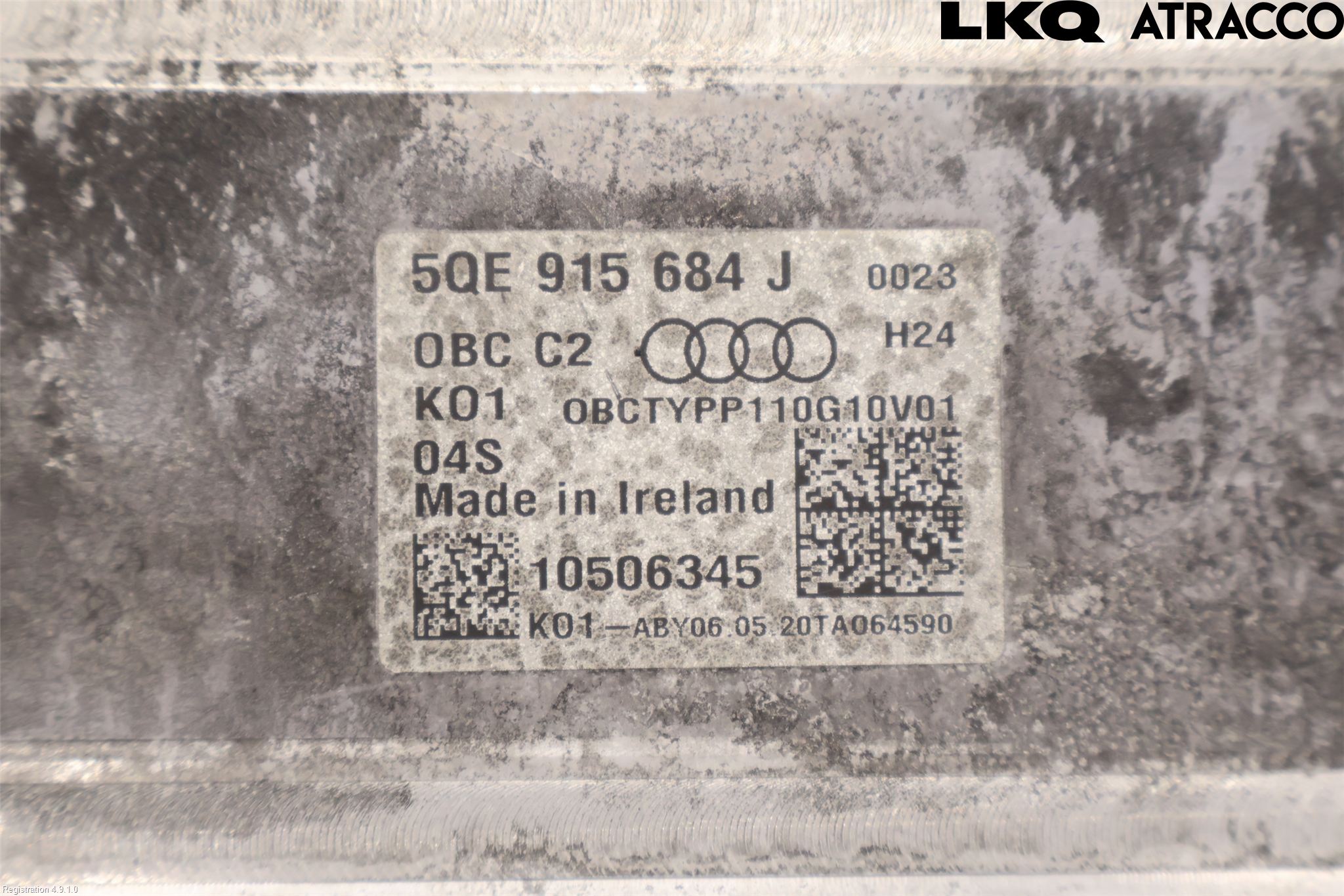 Audi E-TRON, S GE 19- Batteriladdare Högspänning